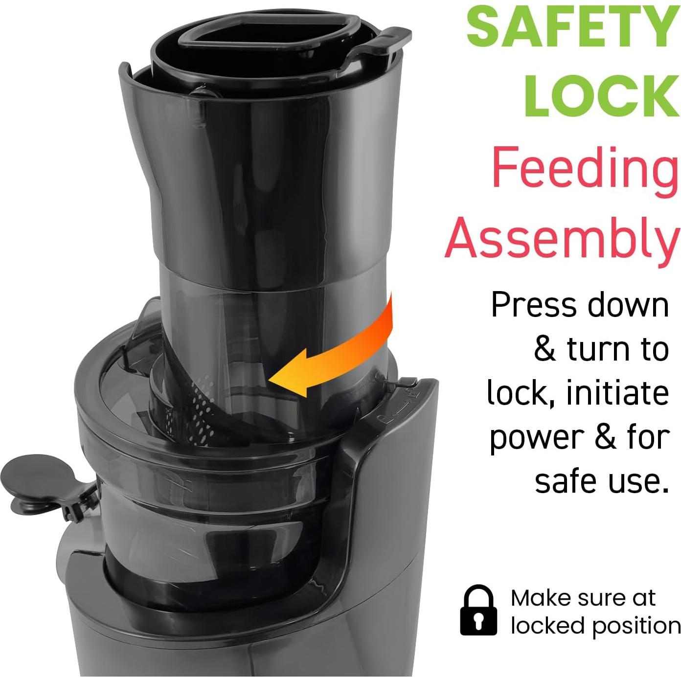 Extractor de Jugo Elite Gourmet EJX017 0.8L Negro