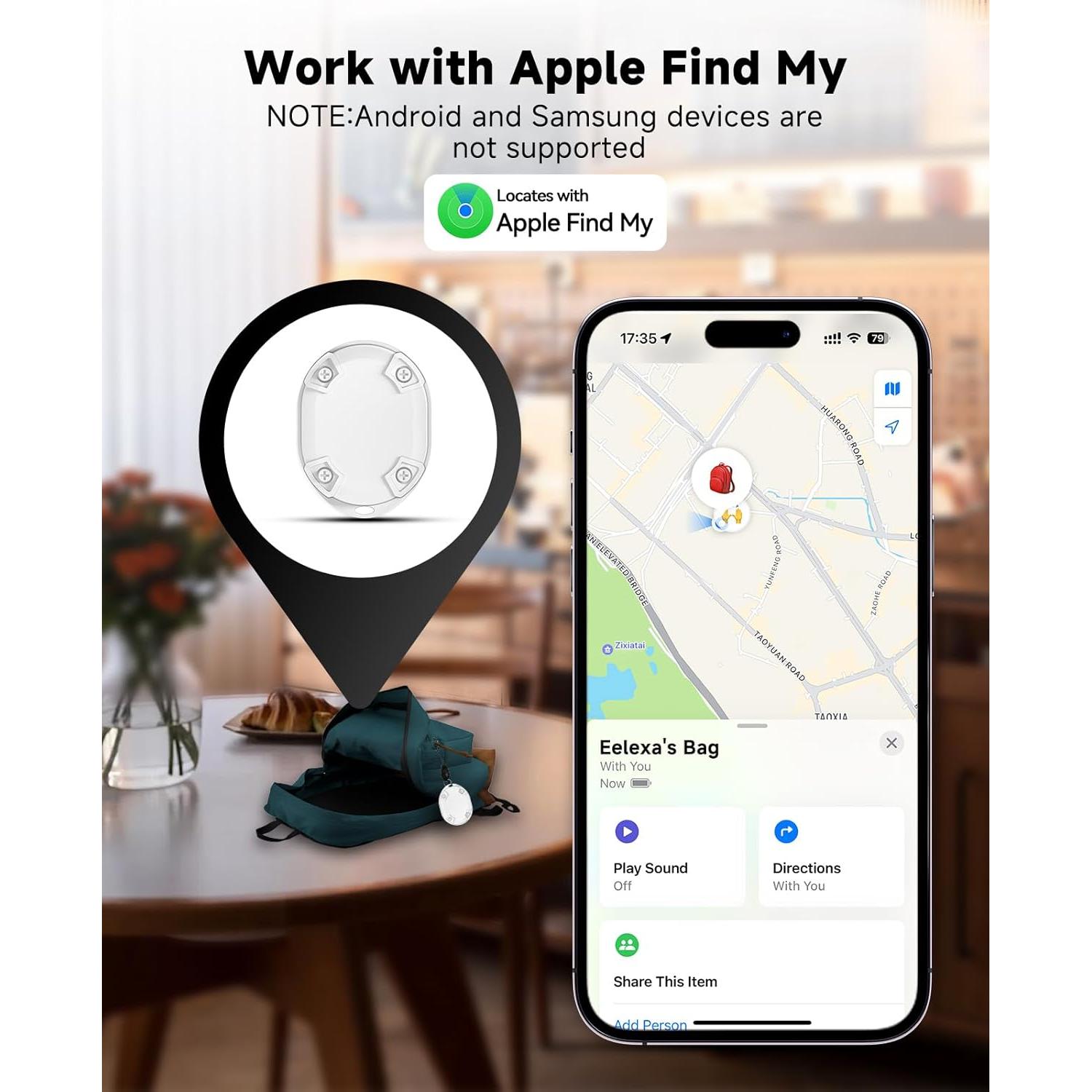Etiquetas Inteligentes Eelexa para Apple Find My - 2 Paquete