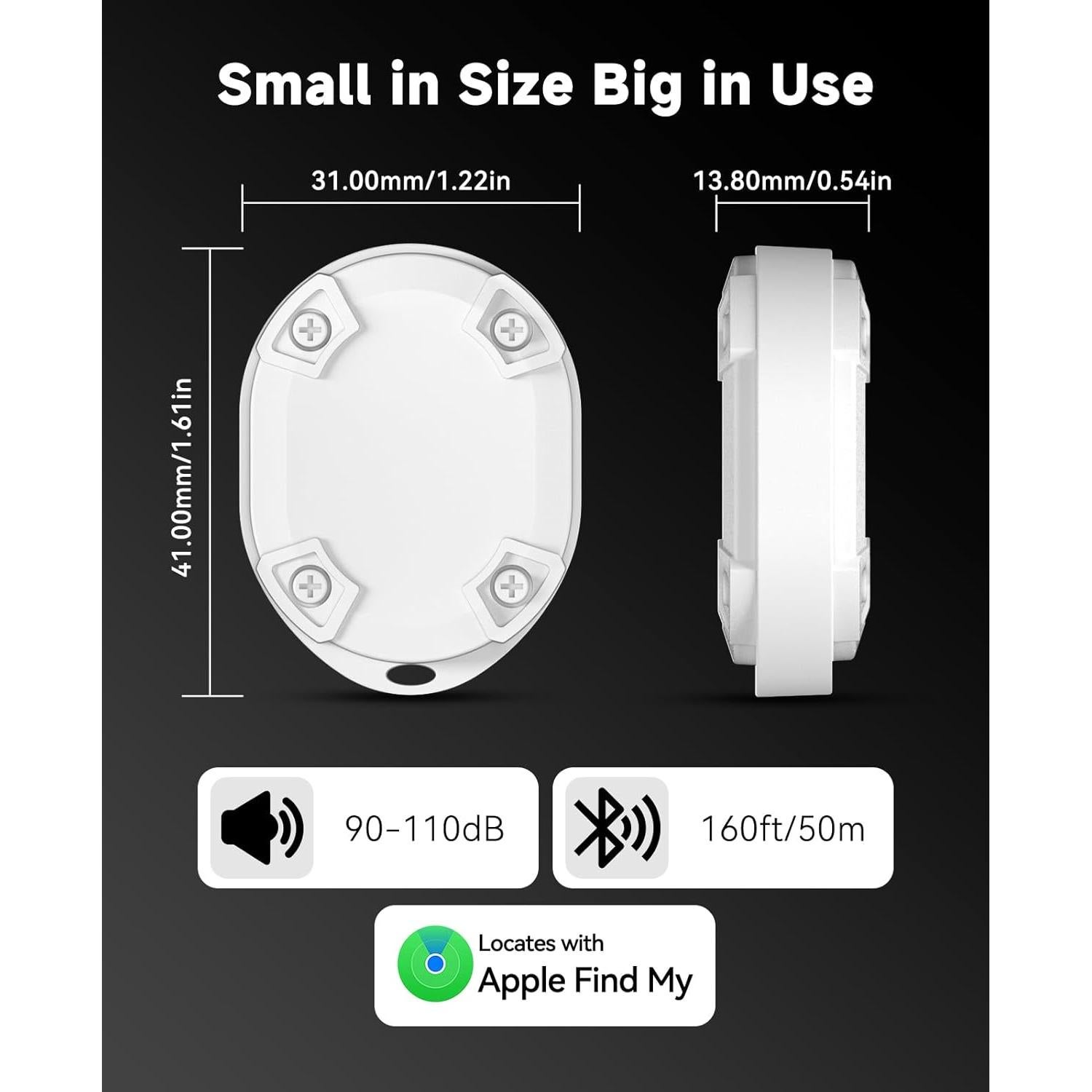 Etiquetas Inteligentes Eelexa para Apple Find My - 2 Paquete