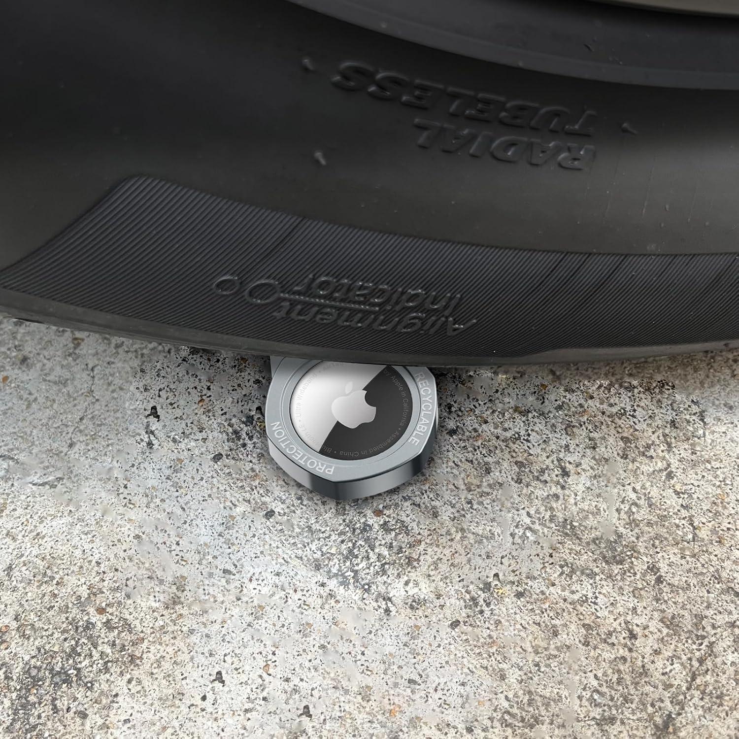 Soporte de Aluminio para Airtag H-AMOK - Color Café