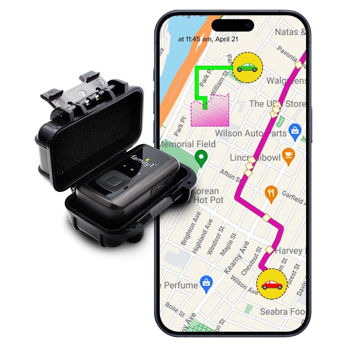 Rastreador GPS Family1st para Vehículos 4G LTE Impermeable