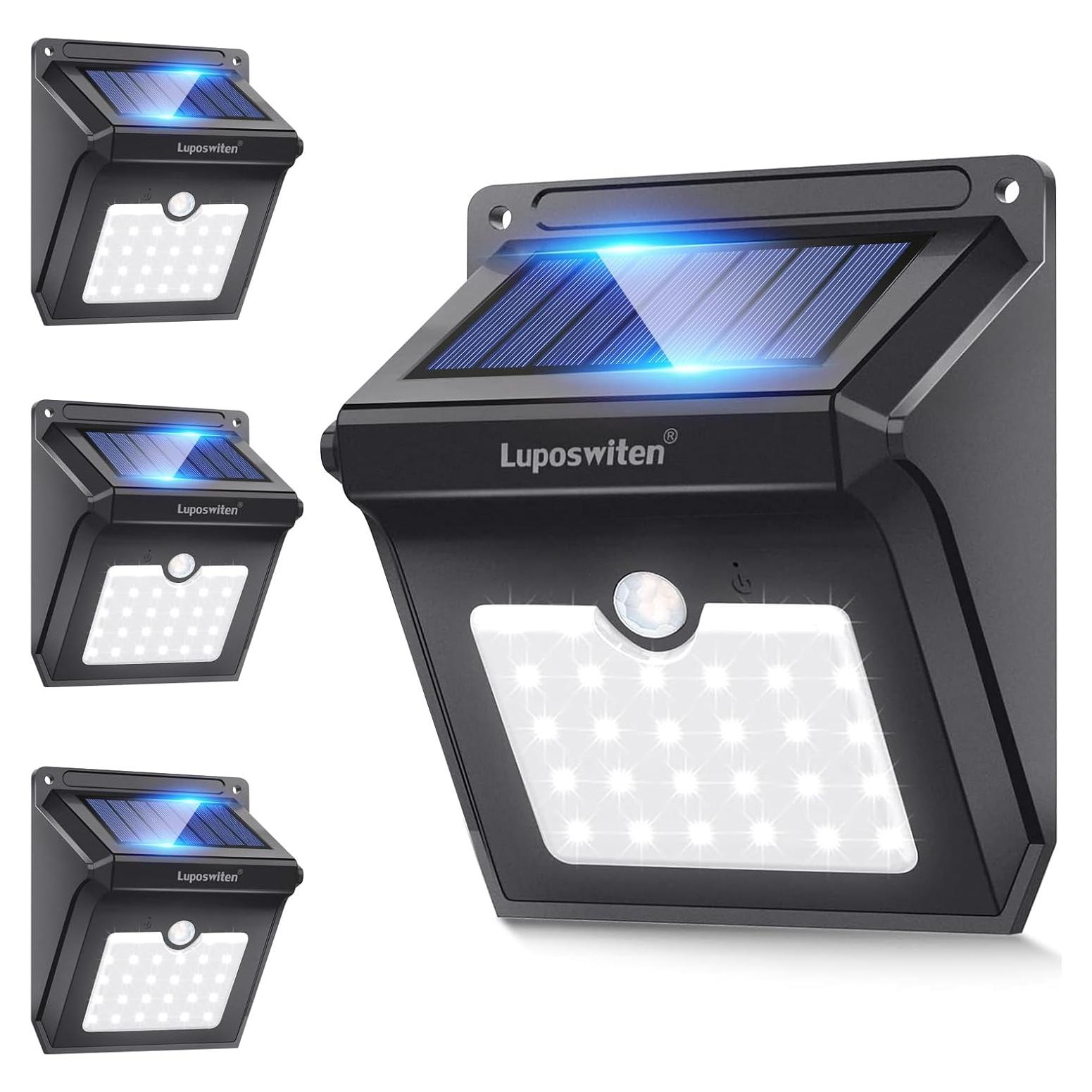 28 Luces LED Solares Luposwiten con Sensor de Movimiento