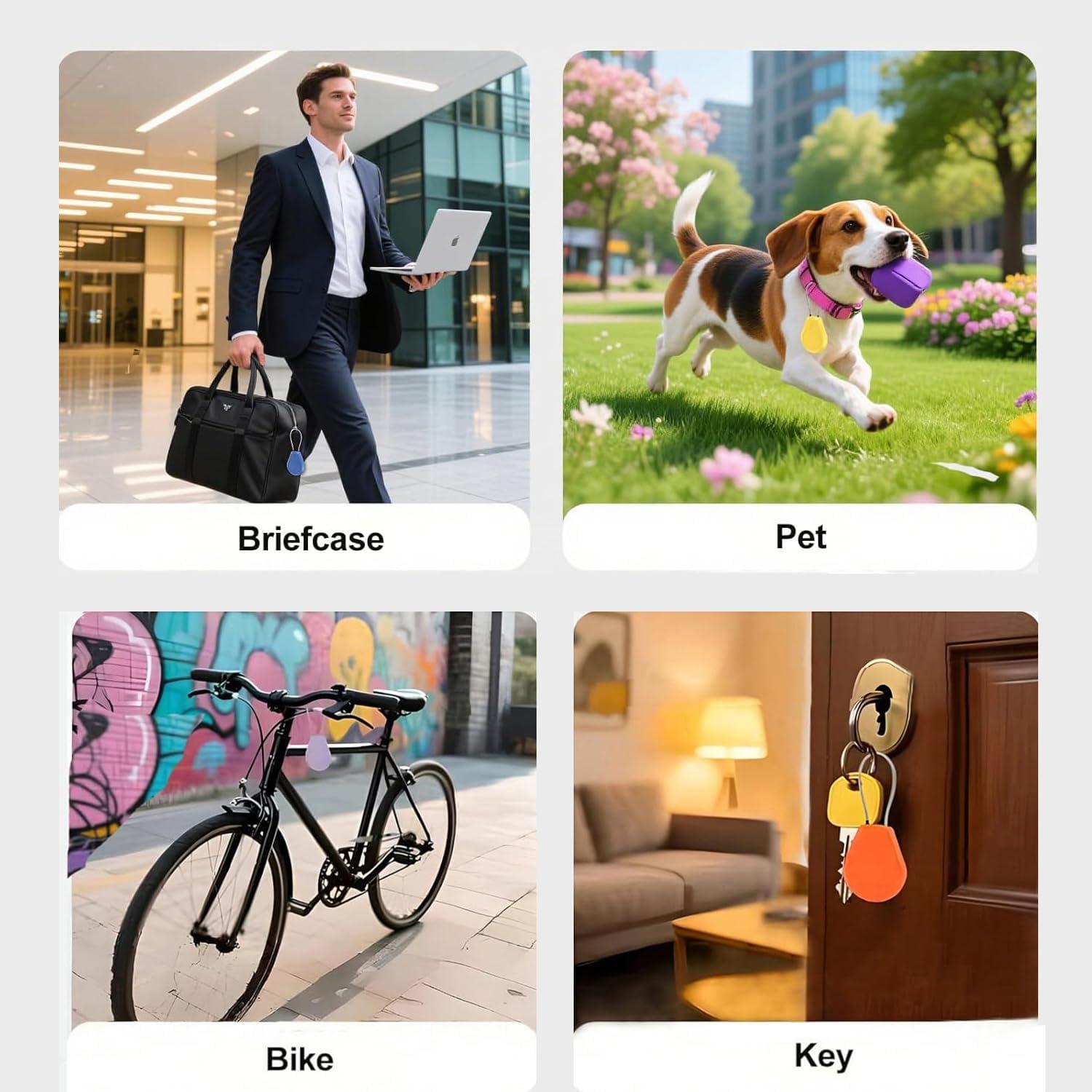 Soporte Impermeable para Air Tag HonShoop - 4 Fundas