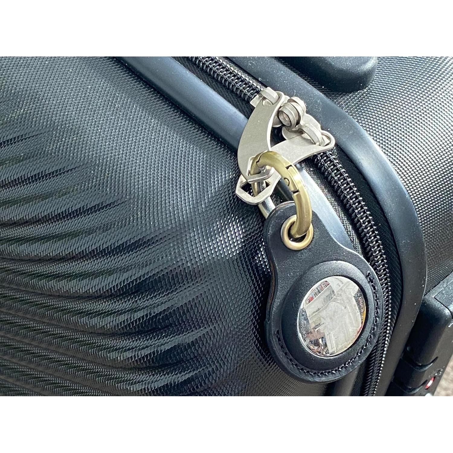 Funda de Cuero Genuino para Airtag Apple - Negro