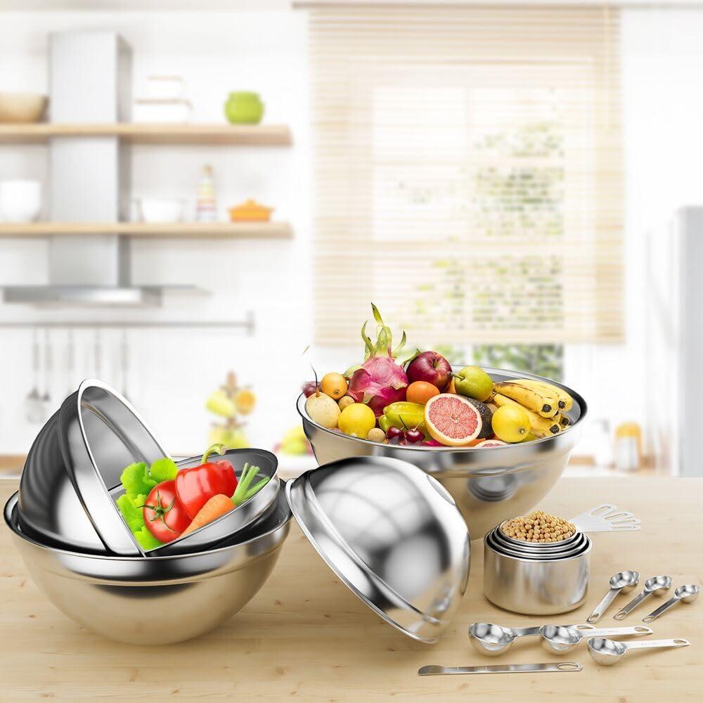 Batidora de Mano WEPSEN MD200W 5 Velocidades + Cuencos 6.63L