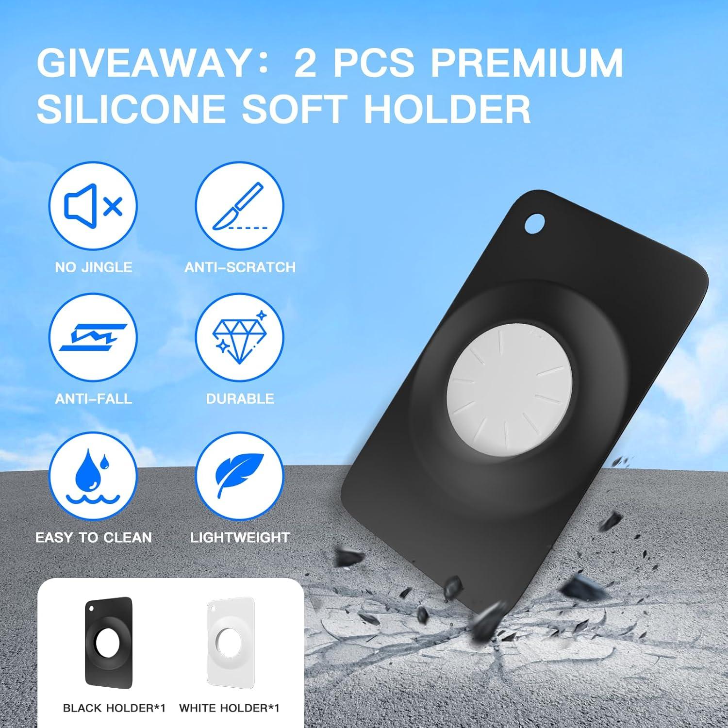 Localizadores Bluetooth ZITTZ 2 Pack para iOS - Etiquetas de Rastreo