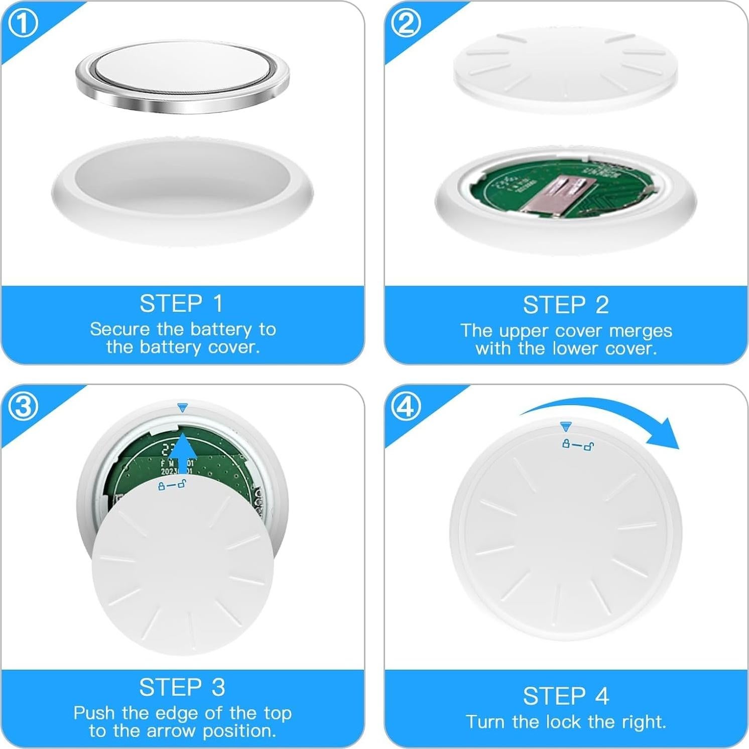 Localizadores Bluetooth ZITTZ 2 Pack para iOS - Etiquetas de Rastreo