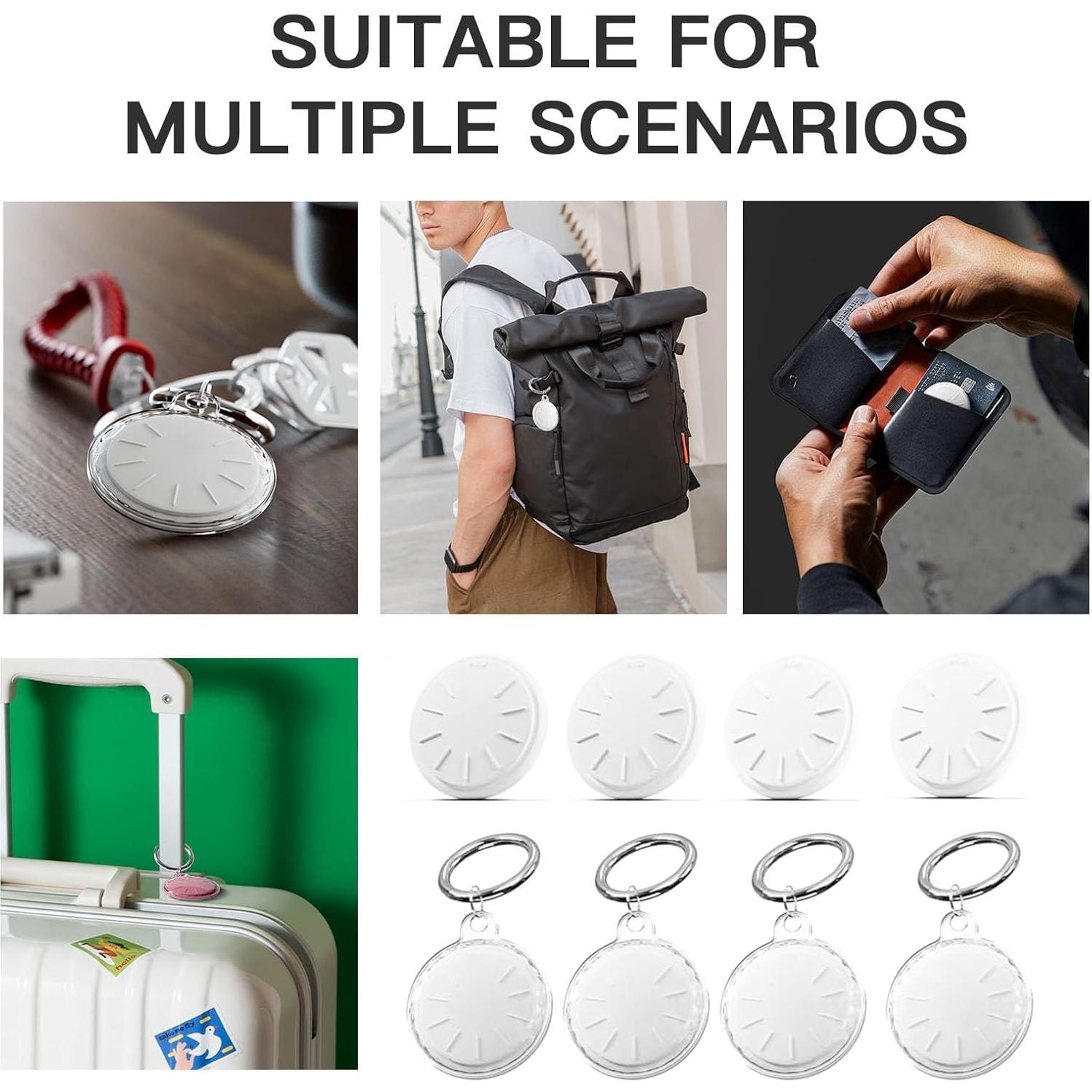 Localizadores Bluetooth ZITTZ 2 Pack para iOS - Etiquetas de Rastreo