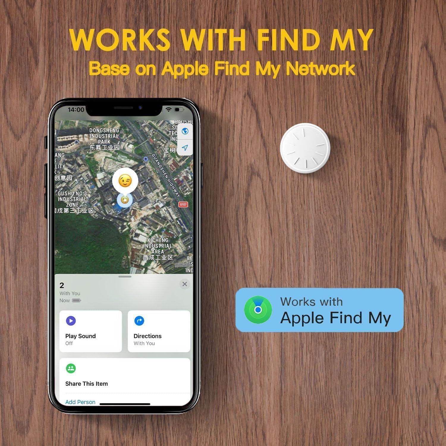 Localizadores Bluetooth ZITTZ 2 Pack para iOS - Etiquetas de Rastreo