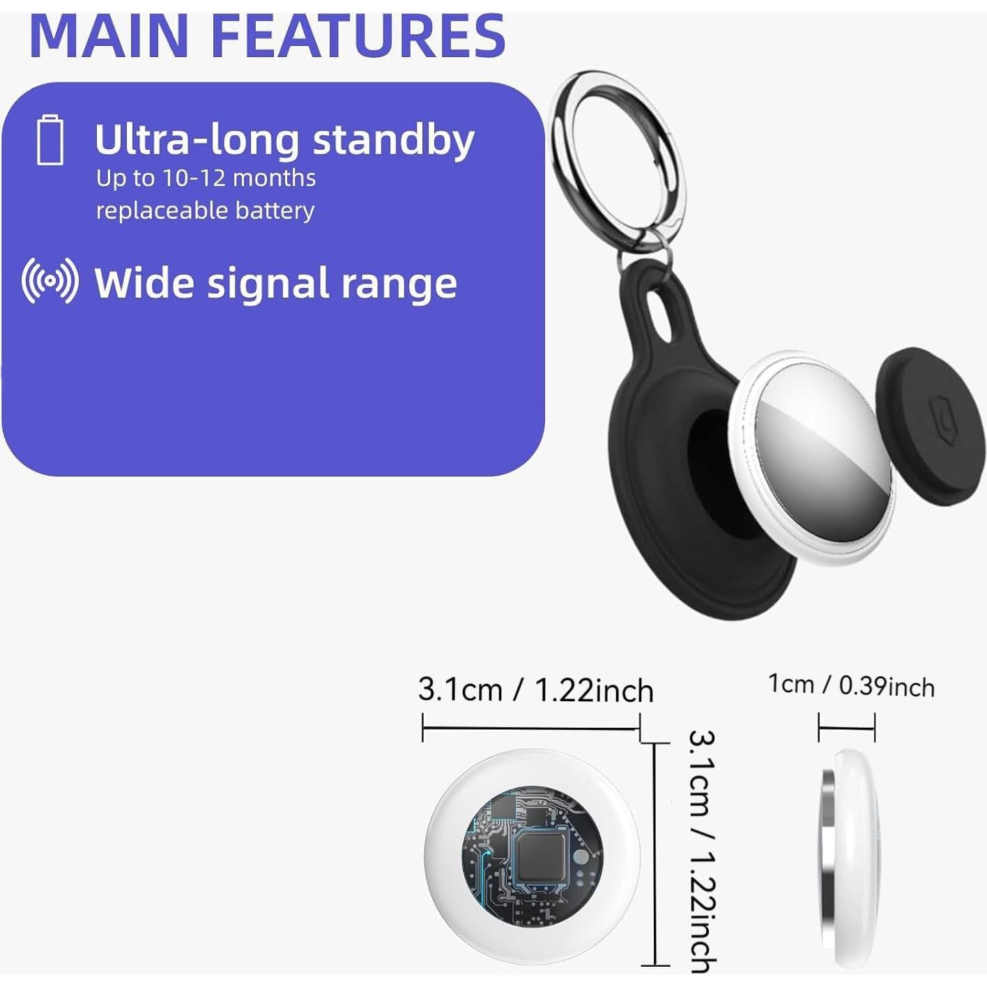 Rastreador GPS MIUXGIO TX02 para Vehículos y Mascotas - Blanco
