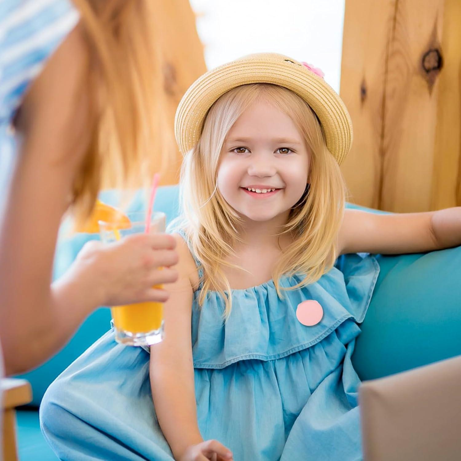 Housoutil 4 Pcs Air Tag Holder for Kids Tracker Case Anti-removal Air Tag Silicone Case with Pins for Children Elderly Pets Backpack Luggage