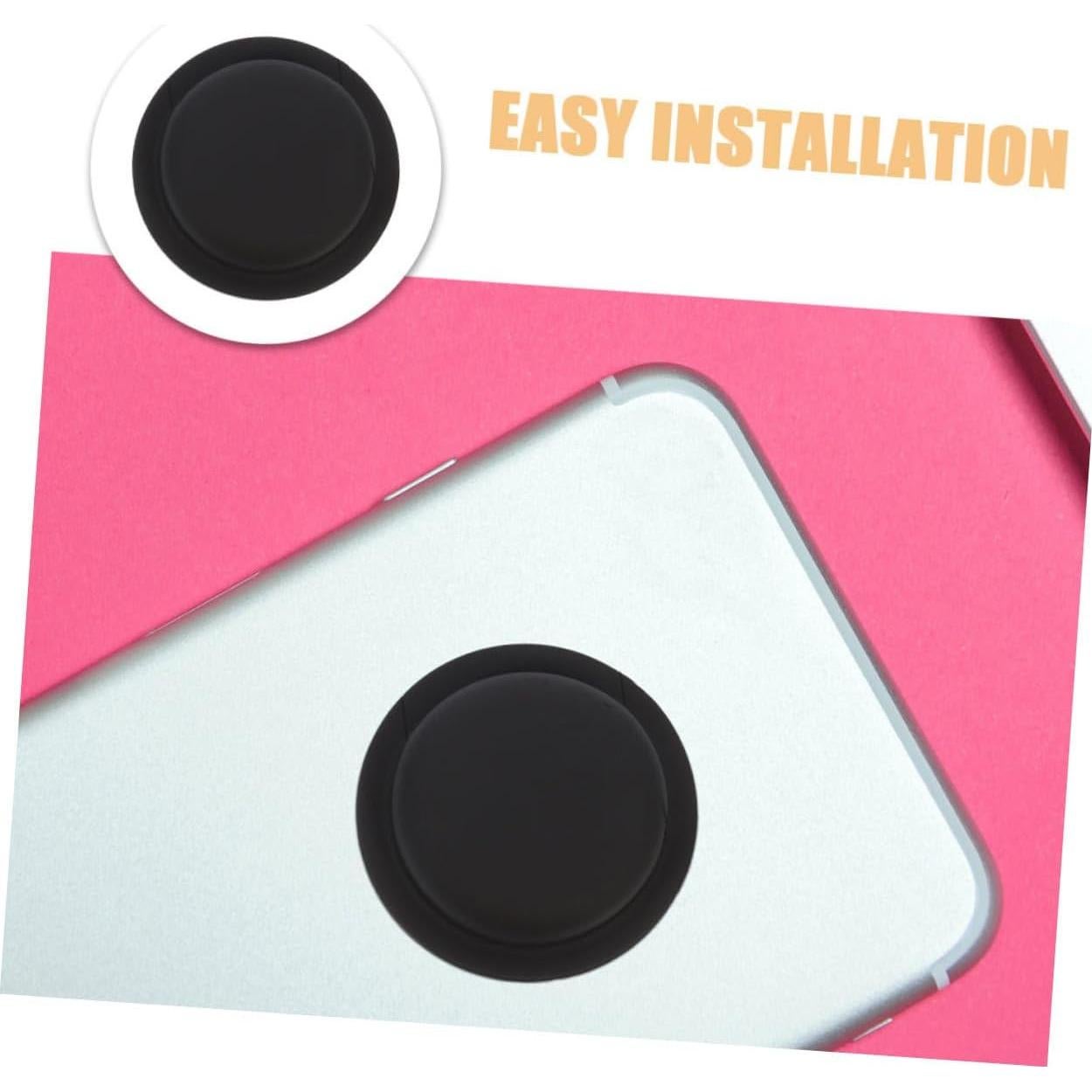 Angoily Silicone Tag Sleeve for Item Tracker 4pcs Soft Tag Case Protector Pet Tag Holder Locator Tag Case for Dog and Cat Finder Black