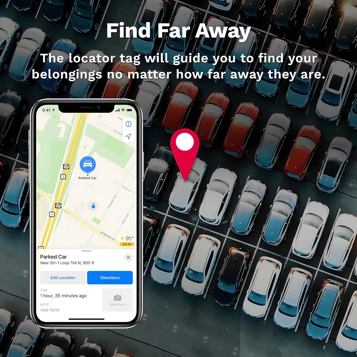 Localizador Bluetooth LINKSTYLE NIJITAG 2-Pack Gris Carbón