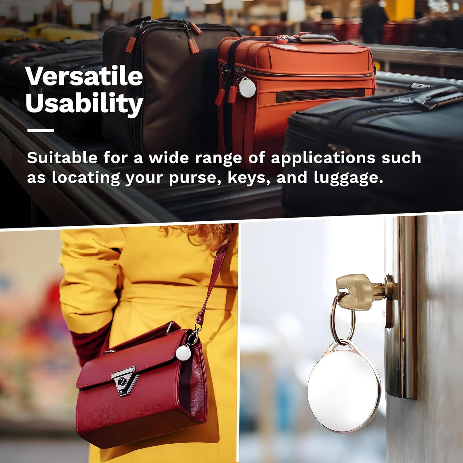 Localizador Bluetooth LINKSTYLE NIJITAG 2-Pack Gris Carbón