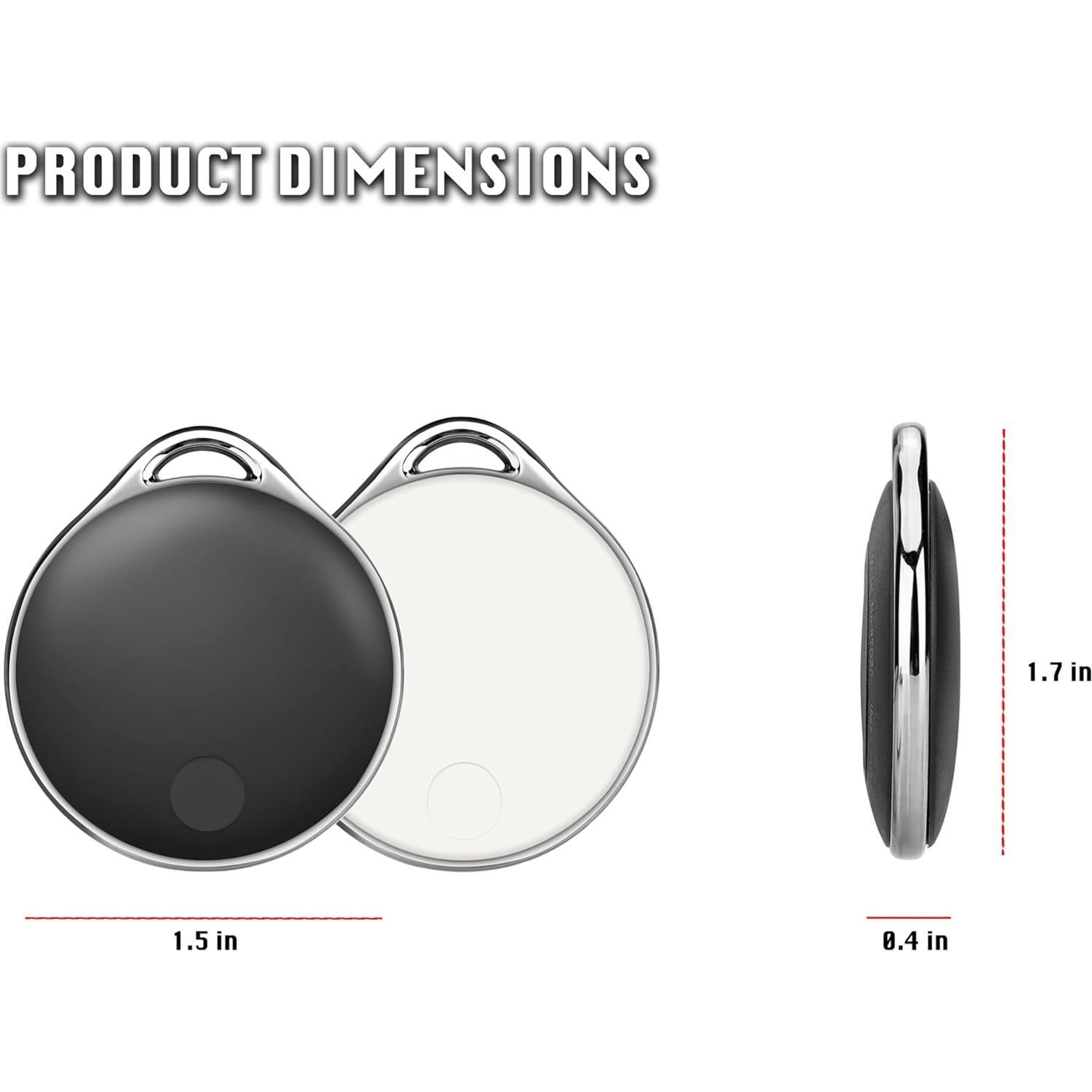 Localizador Bluetooth LINKSTYLE NIJITAG 2-Pack Gris Carbón