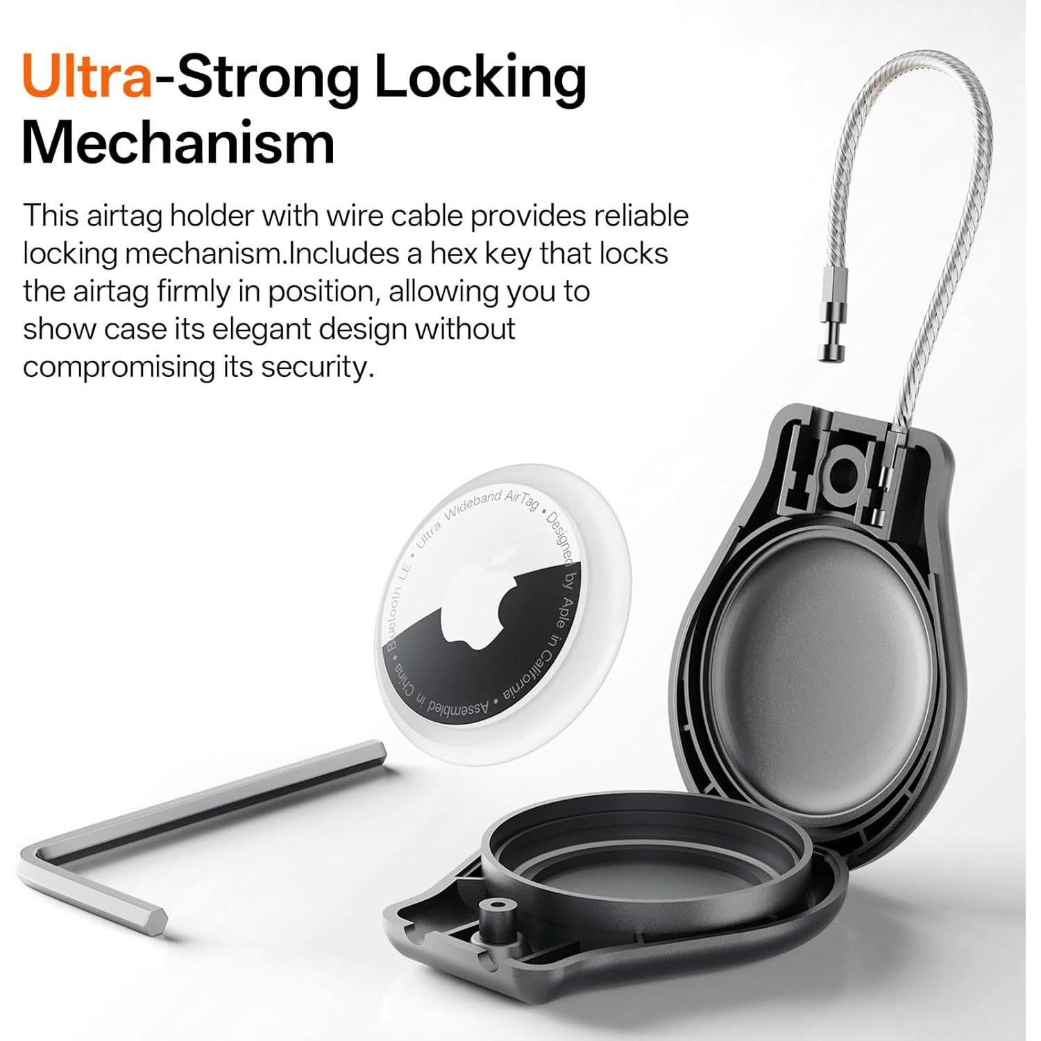 Soporte impermeable AirTag Gotubiim 4 Pack llavero