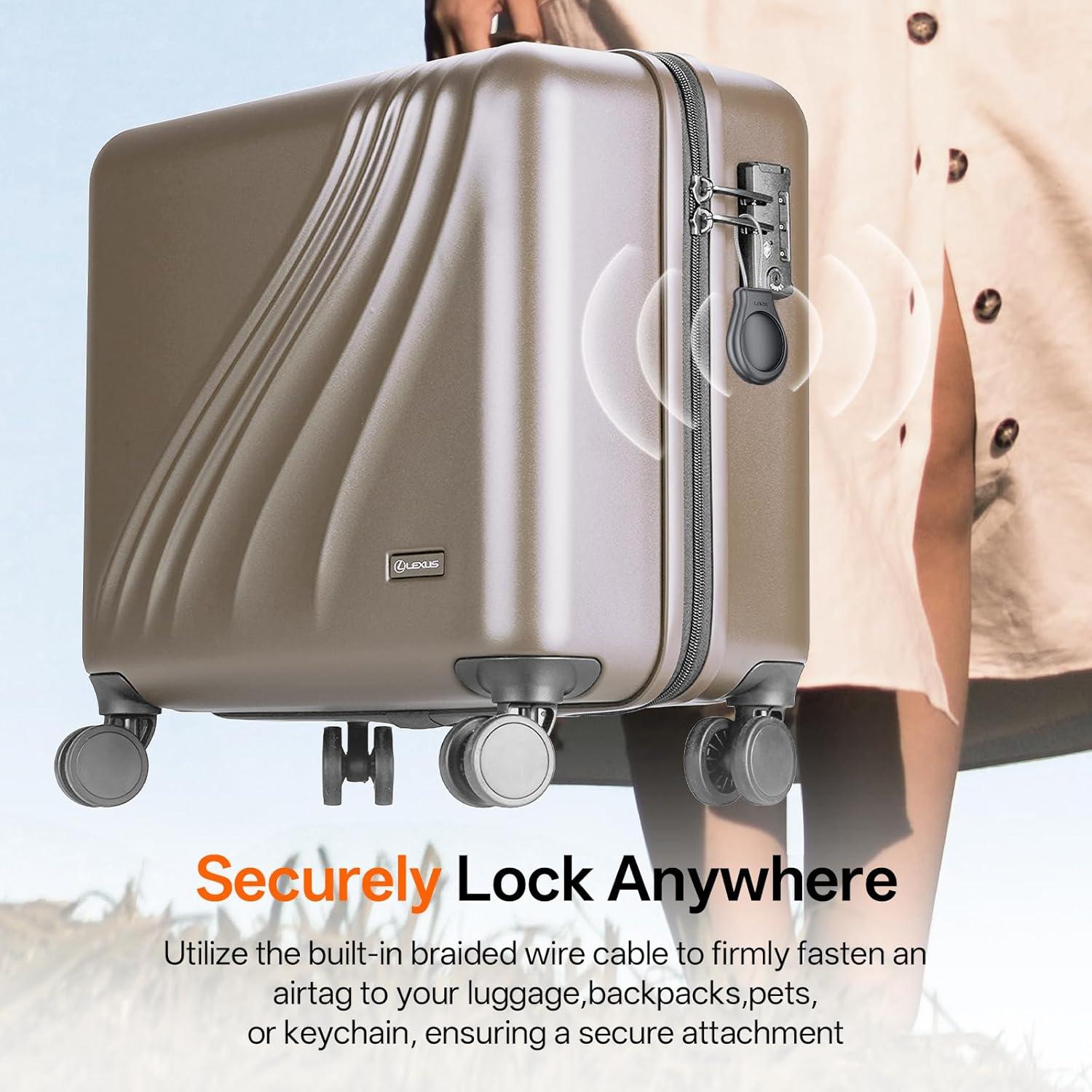 Soporte impermeable AirTag Gotubiim 4 Pack llavero