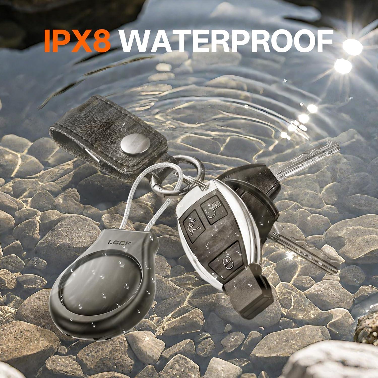 Soporte impermeable AirTag Gotubiim 4 Pack llavero