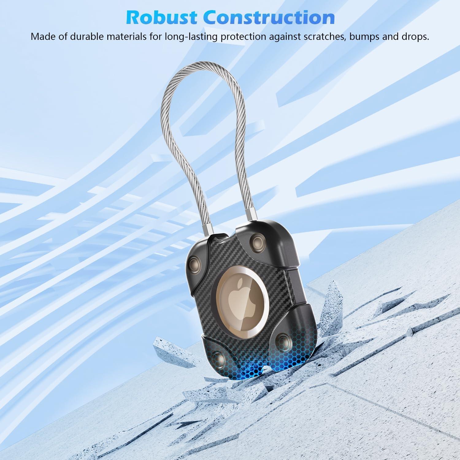 Soporte Impermeable ALAFLY para AirTag Negro IP67 4 Pack