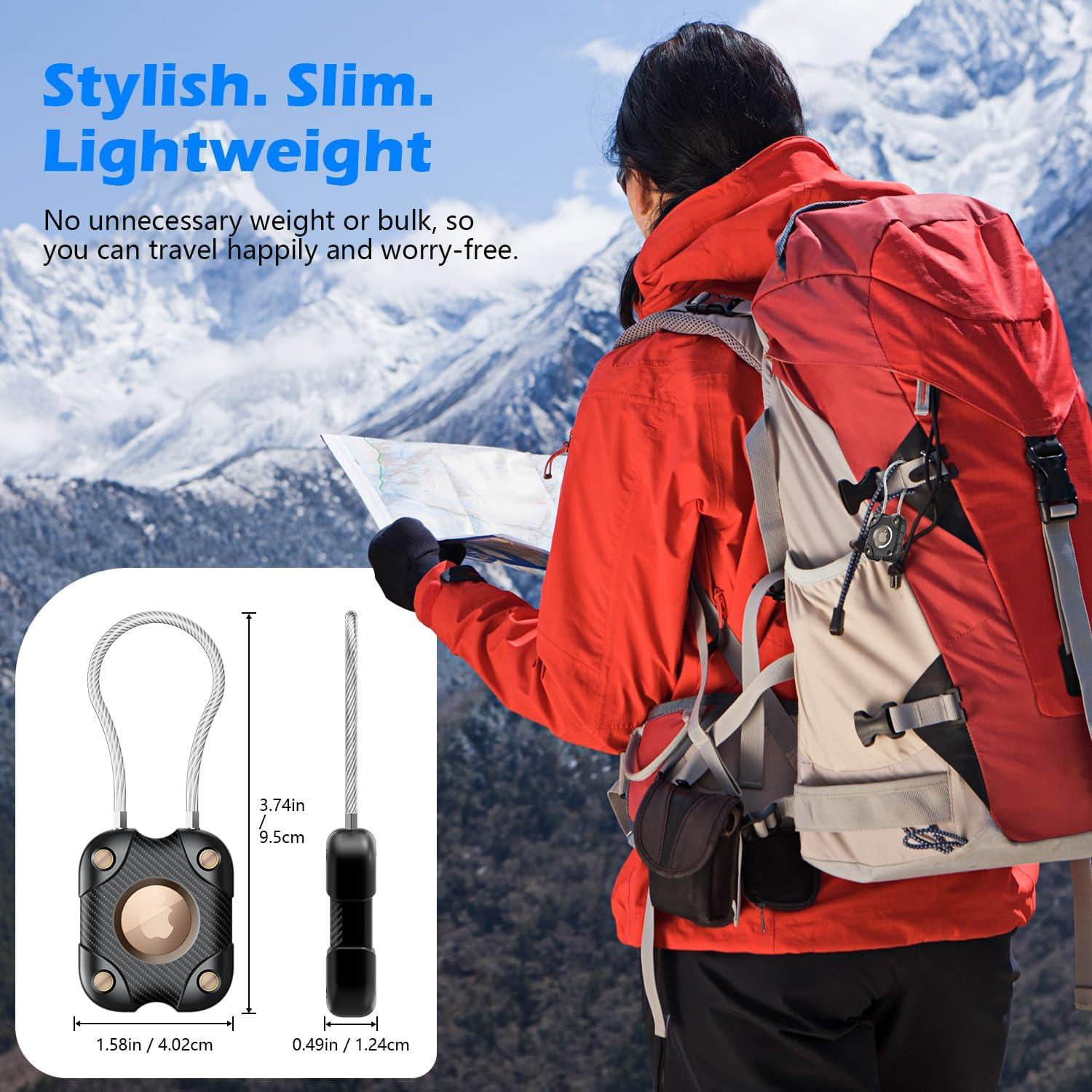 Soporte Impermeable ALAFLY para AirTag Negro IP67 4 Pack