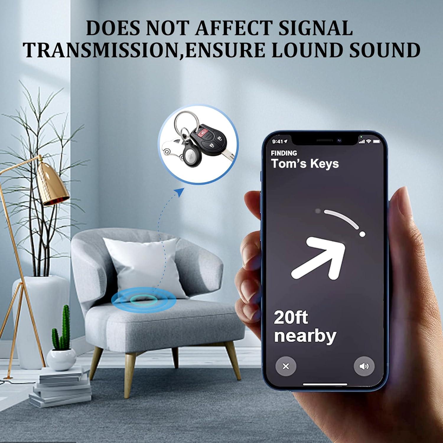 Paquete de 2 llaveros impermeables MOZOTER para Airtag