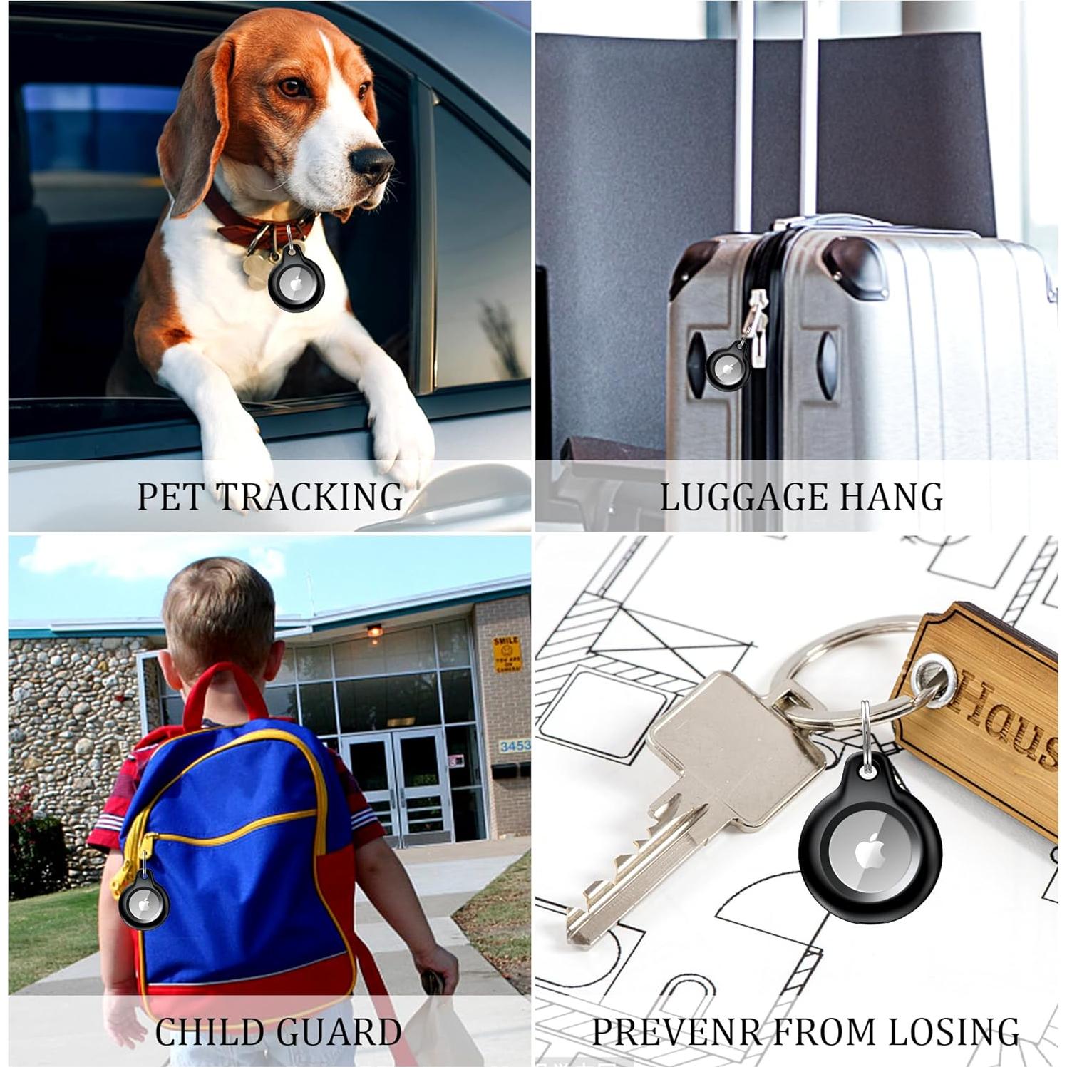 Paquete de 2 llaveros impermeables MOZOTER para Airtag