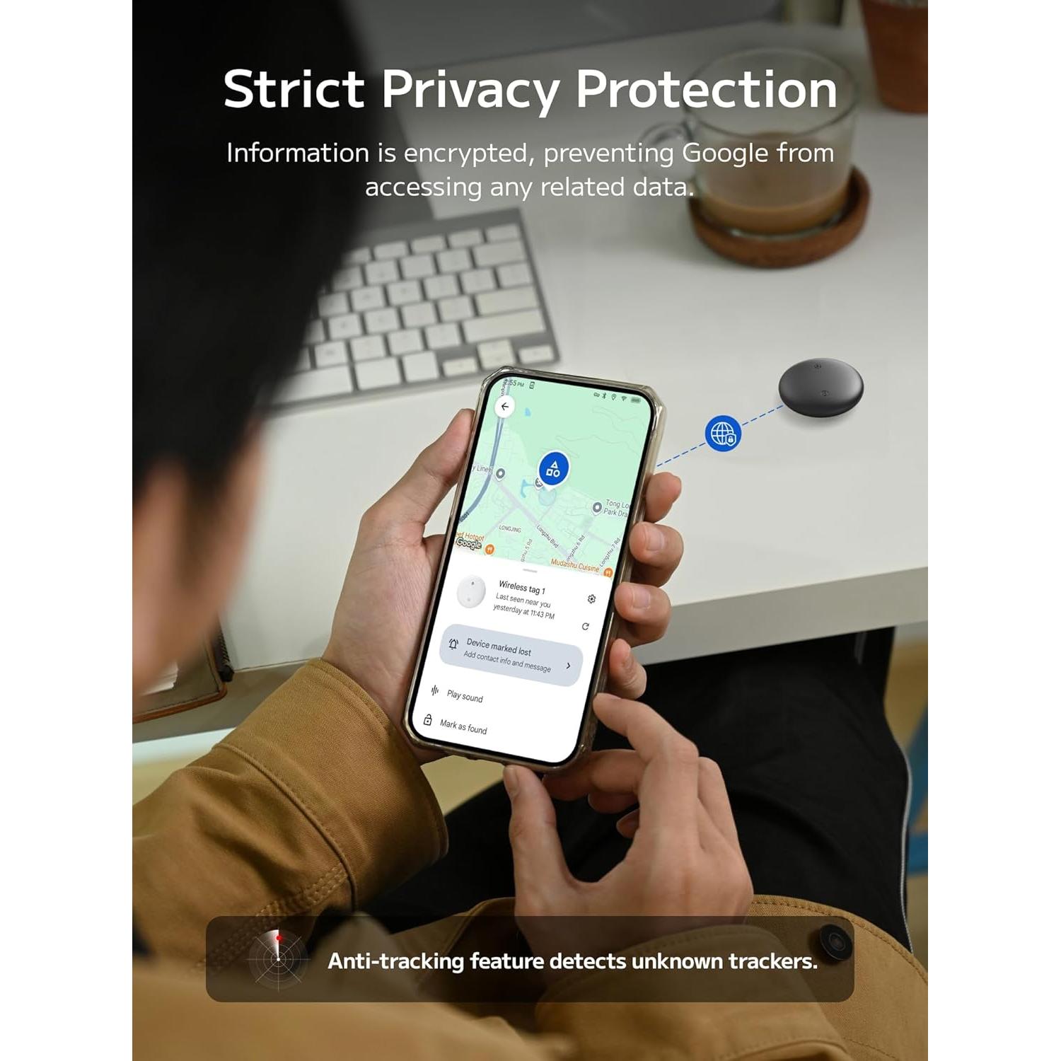 Rastreador Bluetooth Midlocater S10-ad Negro IP67 Paquete 2