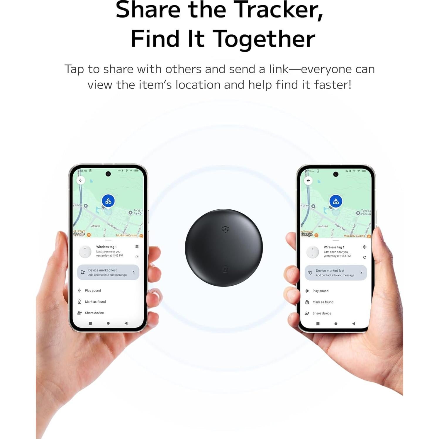 Rastreador Bluetooth Midlocater S10-ad Negro IP67 Paquete 2