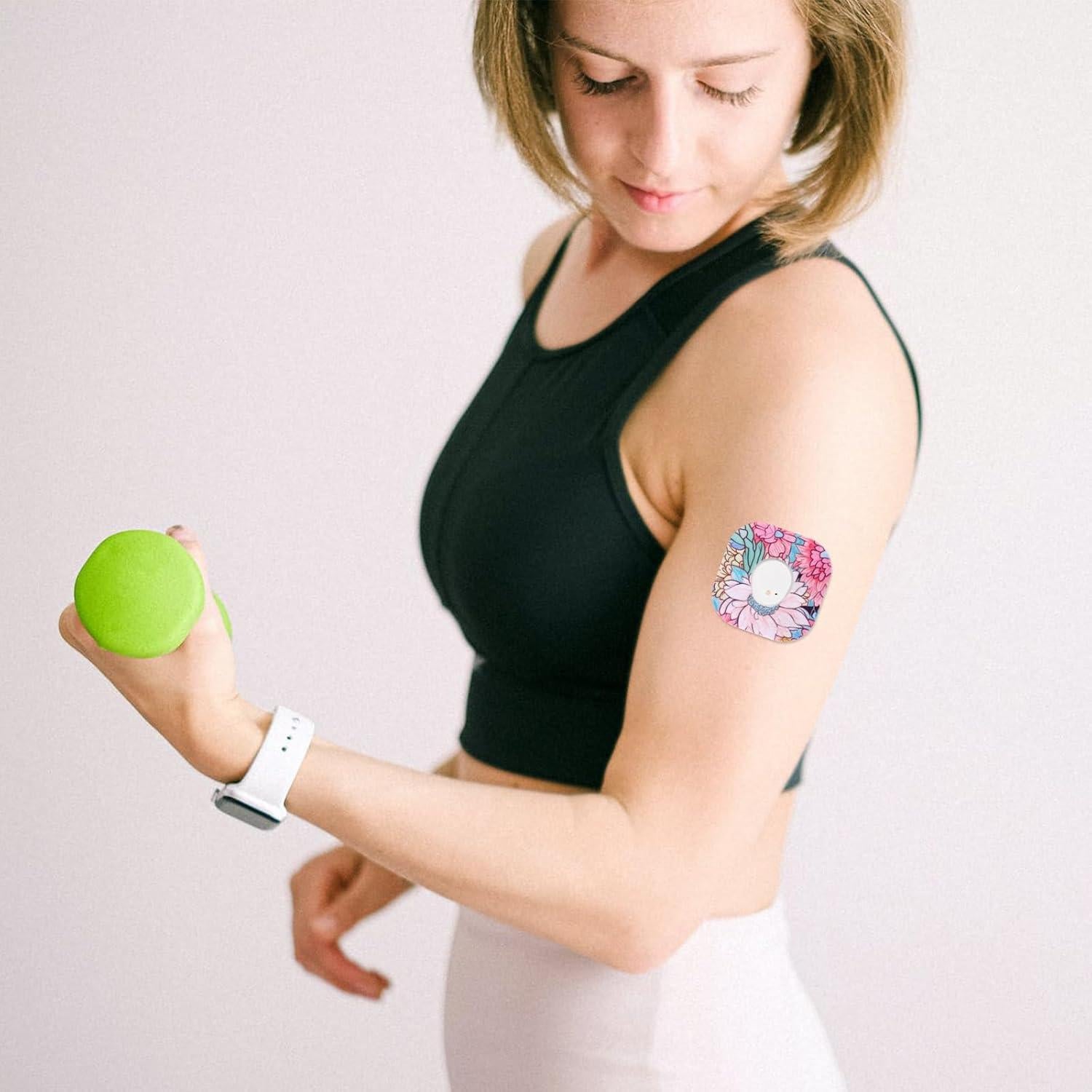 25 Piezas de Parches Adhesivos para Dexcom G7 - Flores