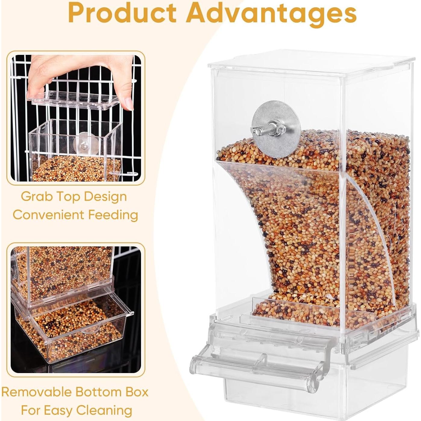 Conjunto dispensador agua y comedero aves Kenond 250g