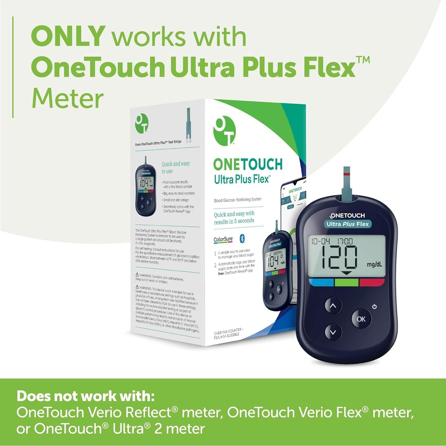 Tiras de Prueba Diabéticas OneTouch Ultra Plus - 60 tiras