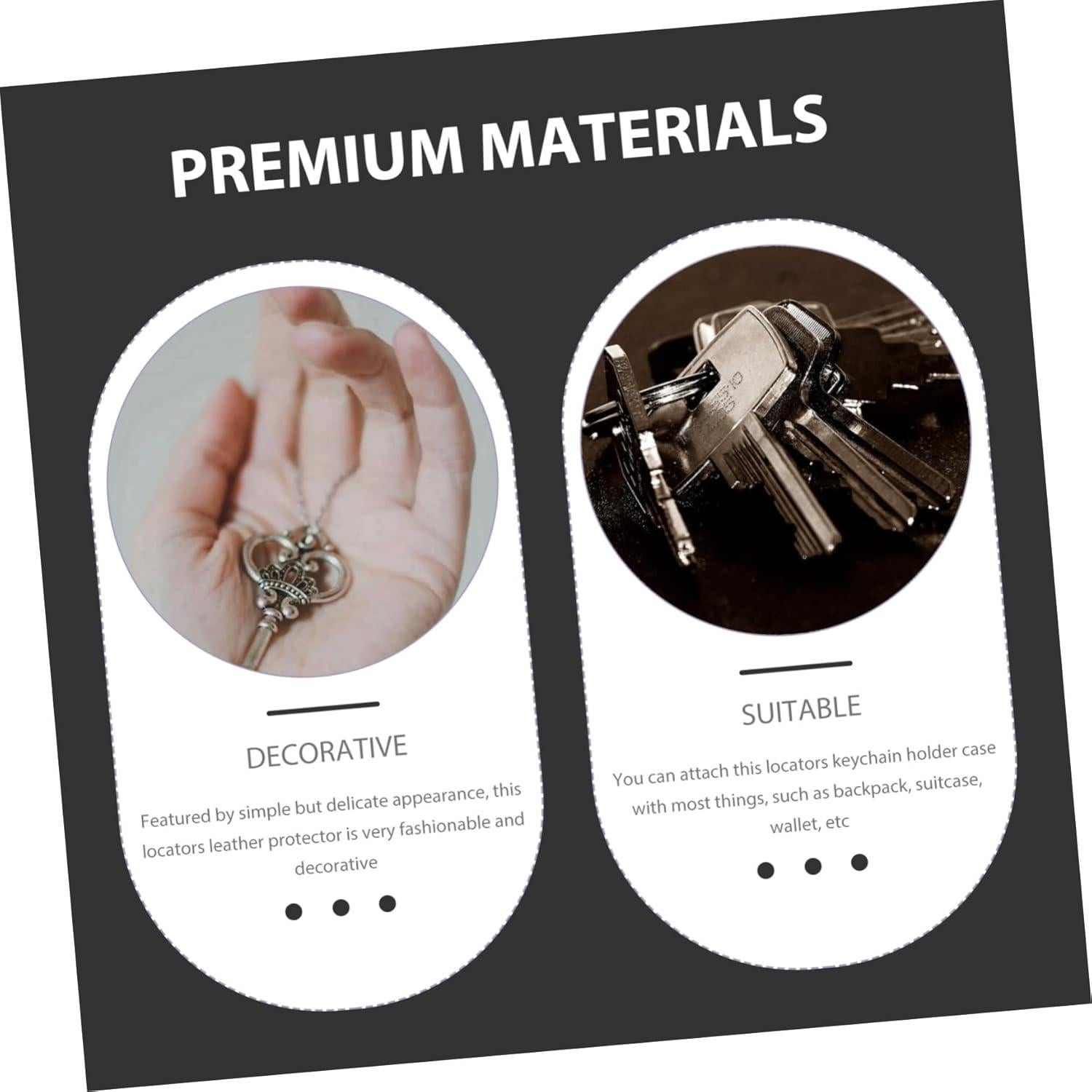 DOITOOL 3pcs Protective Covers Keychain Holder Waterproof Scratch-Resistant Anti-Lost Locators Case for Air Tag