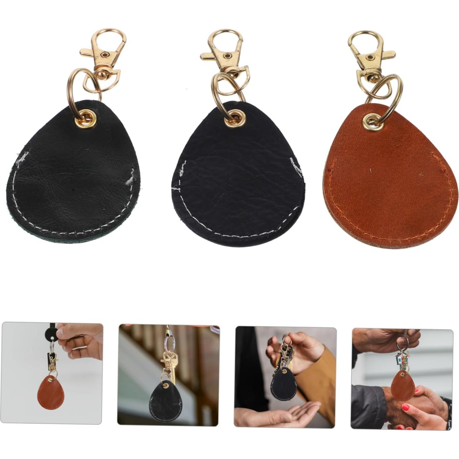 DOITOOL 3pcs Protective Covers Keychain Holder Waterproof Scratch-Resistant Anti-Lost Locators Case for Air Tag