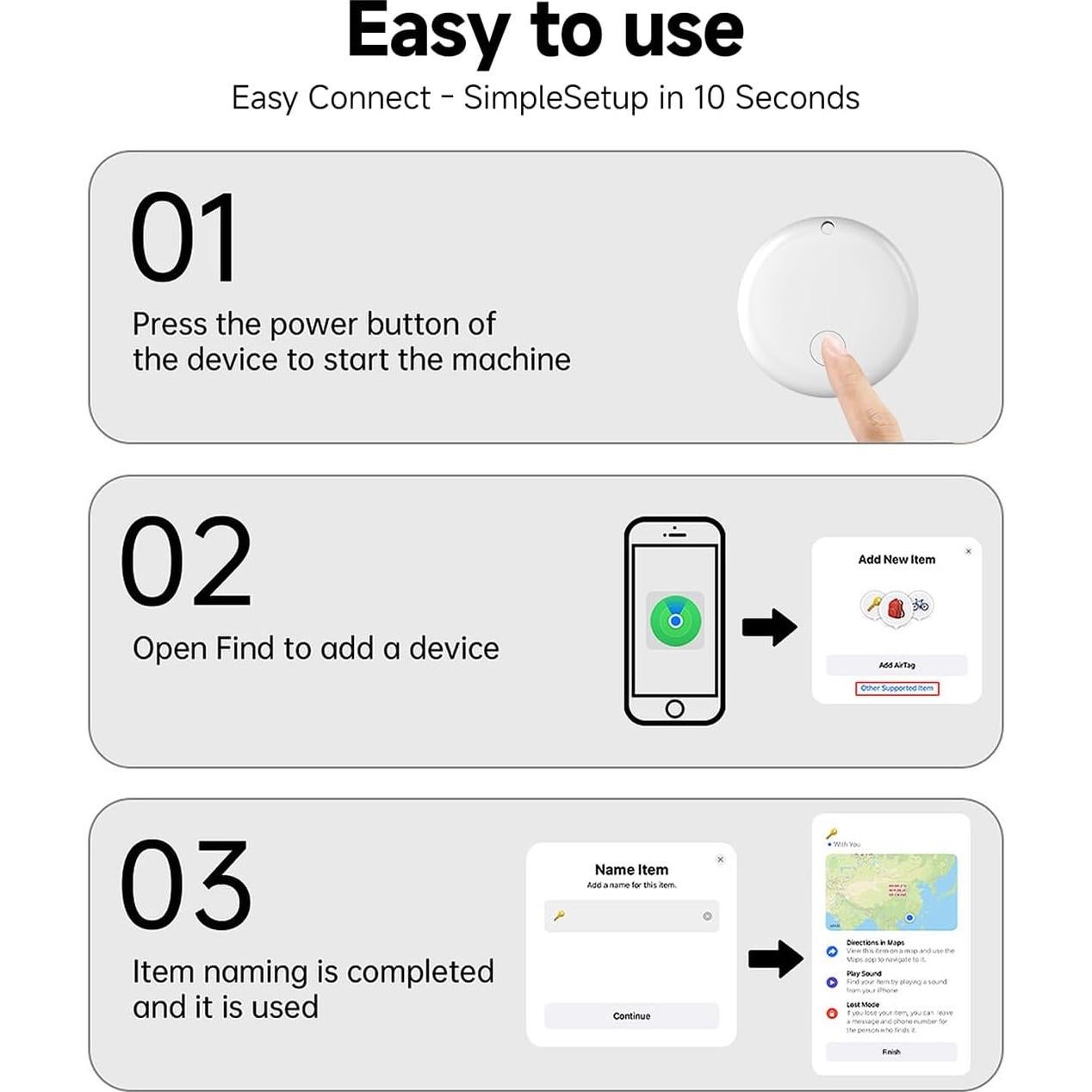 Paquete de 5 rastreadores GPS JTD DM05 impermeables IP68