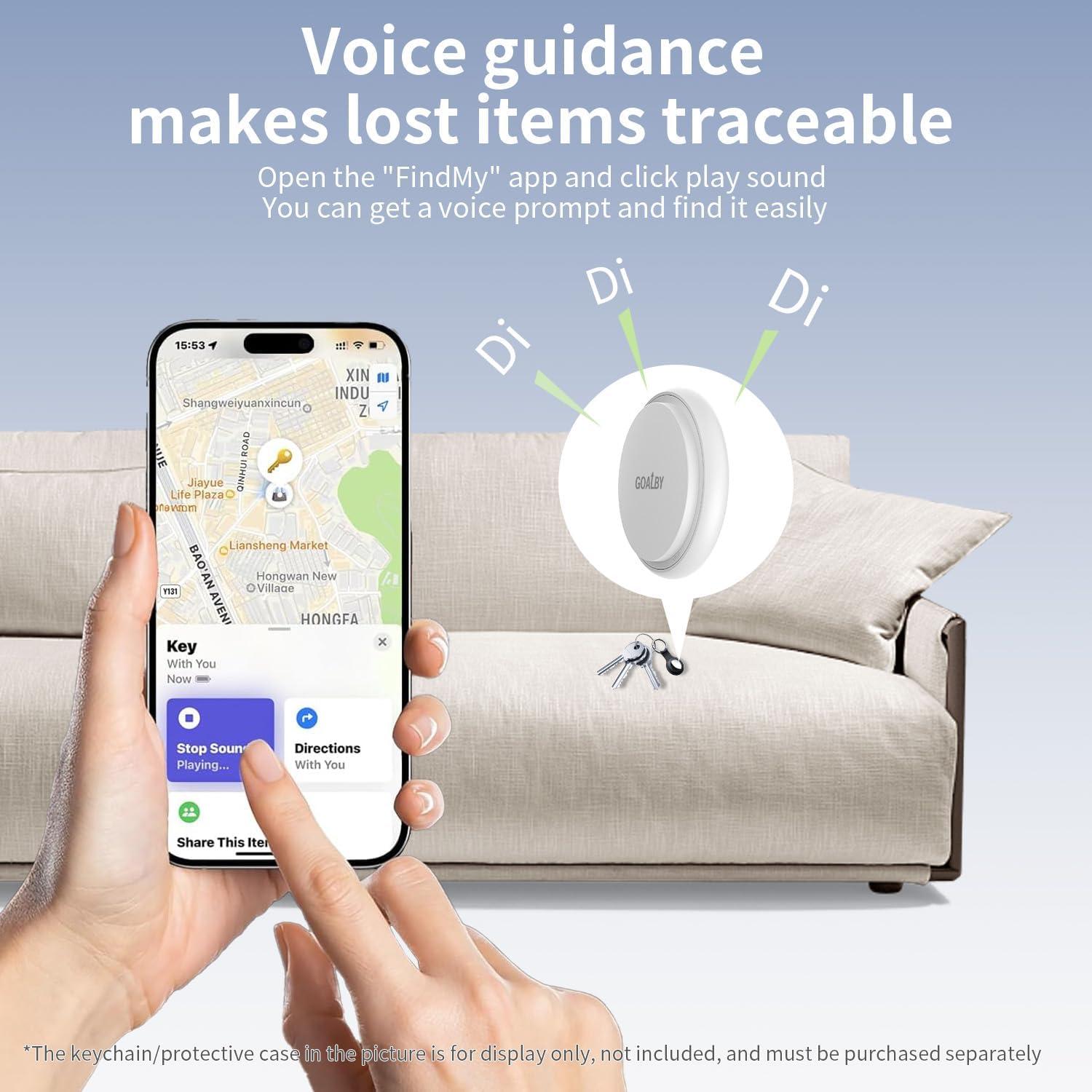 Localizador Bluetooth GOALBY Air Tag para Llaves y Mascotas