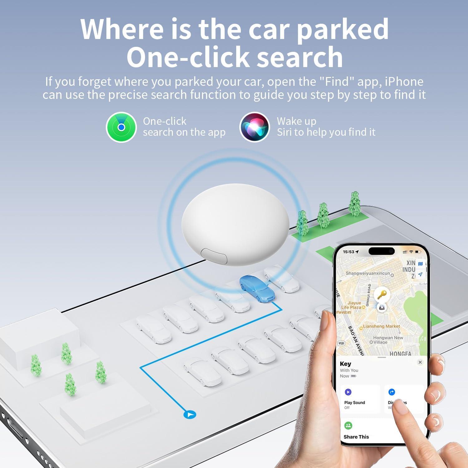 Localizador Bluetooth GOALBY Air Tag para Llaves y Mascotas