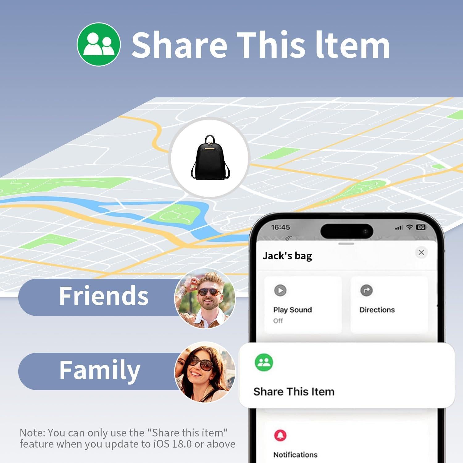 Localizador Bluetooth GOALBY Air Tag para Llaves y Mascotas