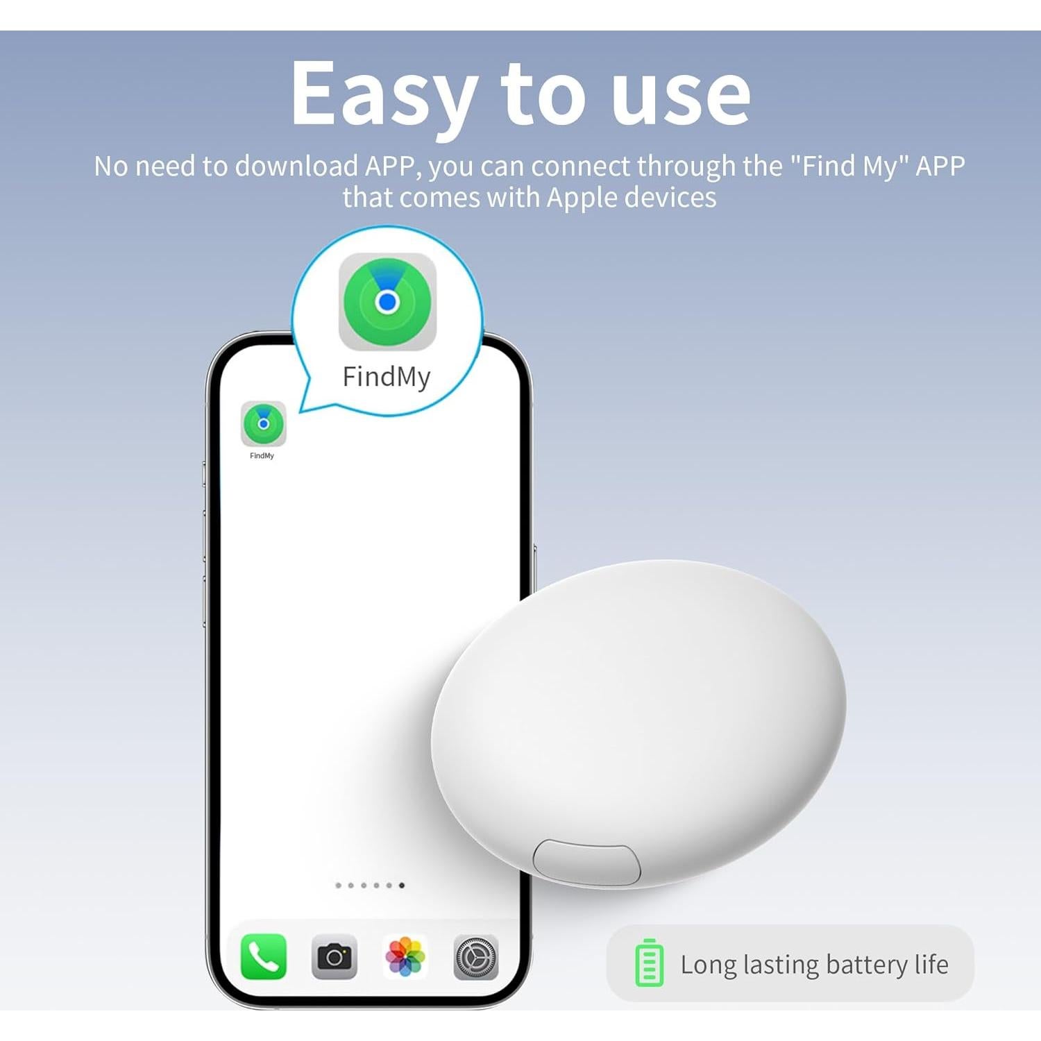 Localizador Bluetooth GOALBY Air Tag para Llaves y Mascotas