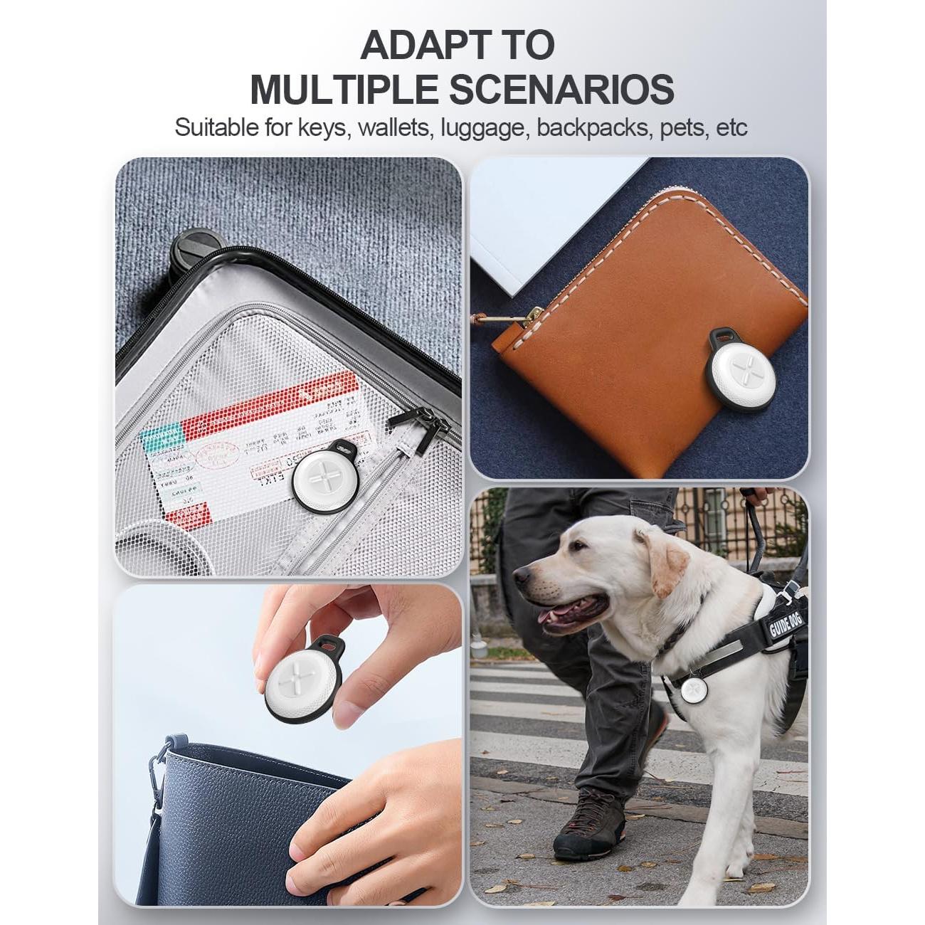 Rastreador de Llaves QNCZ - Paquete de 2, GPS para iOS