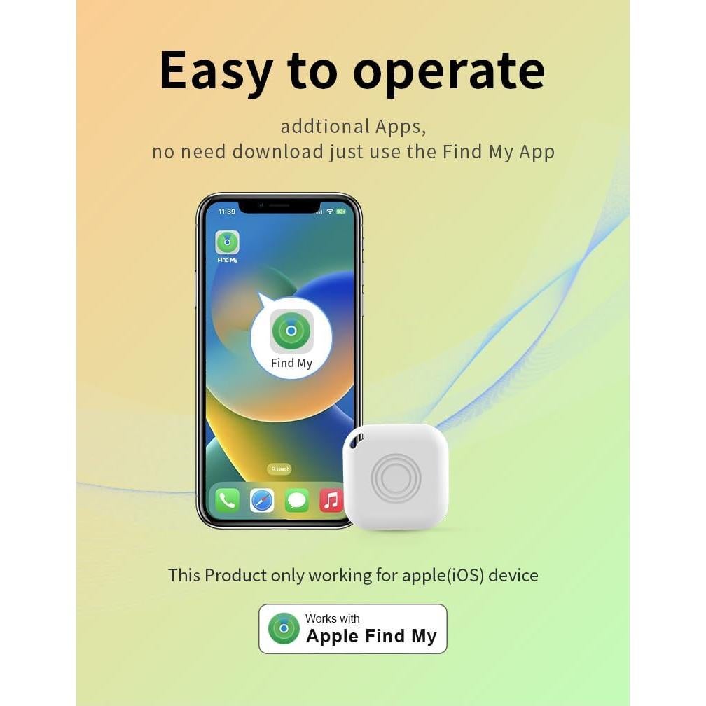 Paquete de 4 Rastreador Bluetooth Gtminan Localizador iOS