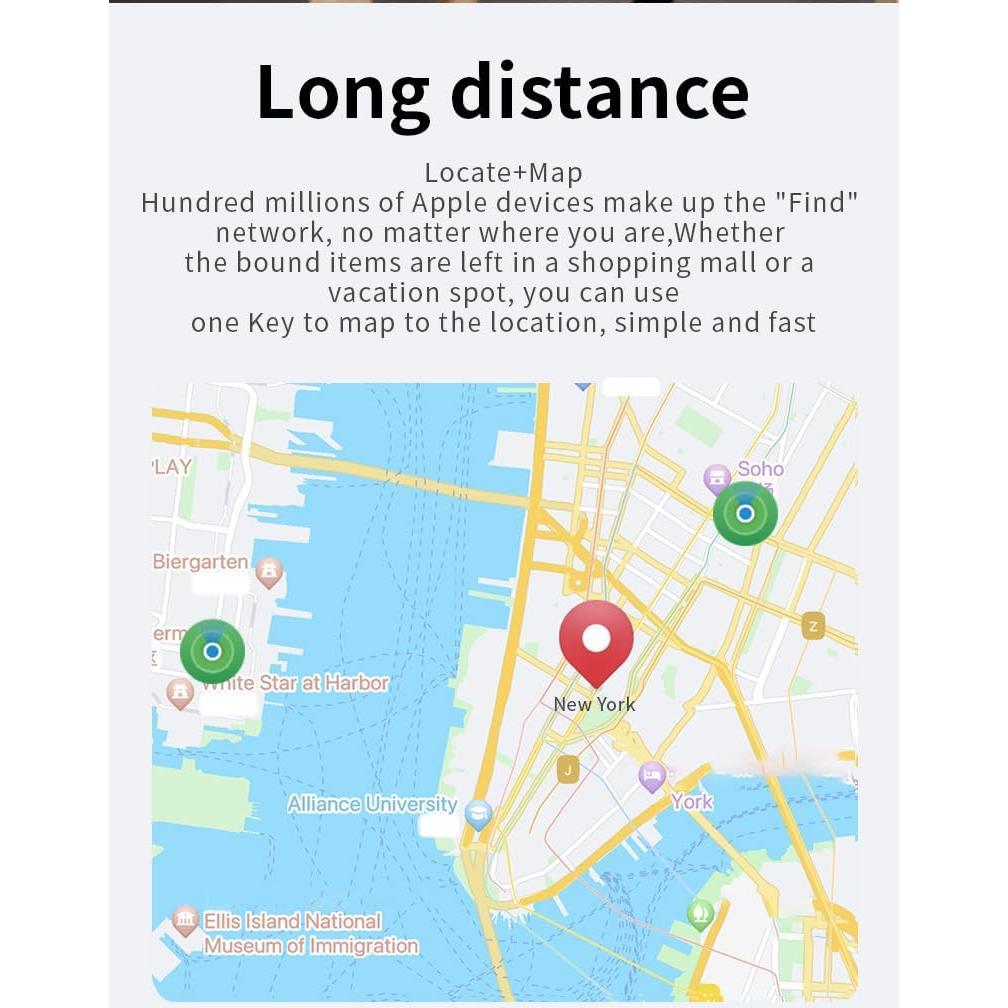 Paquete de 4 Rastreador Bluetooth Gtminan Localizador iOS