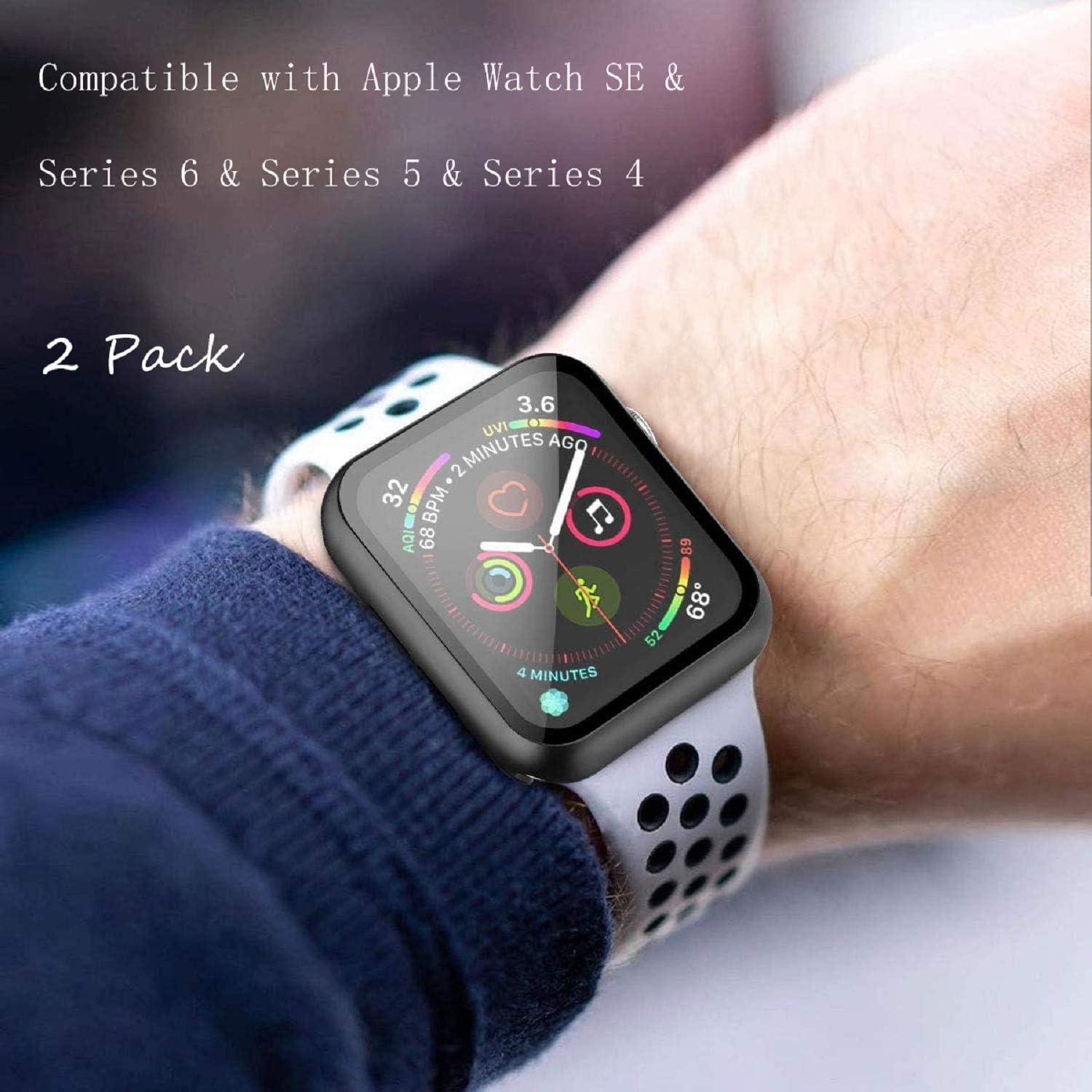 Funda Dura Misxi 2 Pack con Protector para Apple Watch 44mm