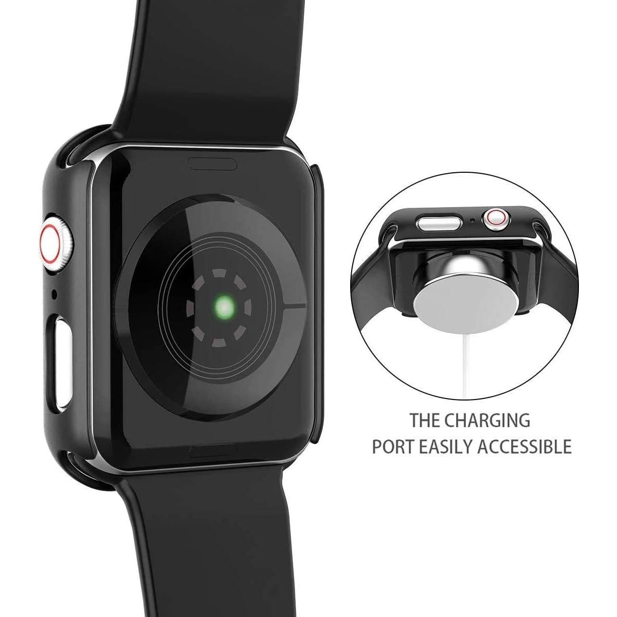 Funda Dura Misxi 2 Pack con Protector para Apple Watch 44mm