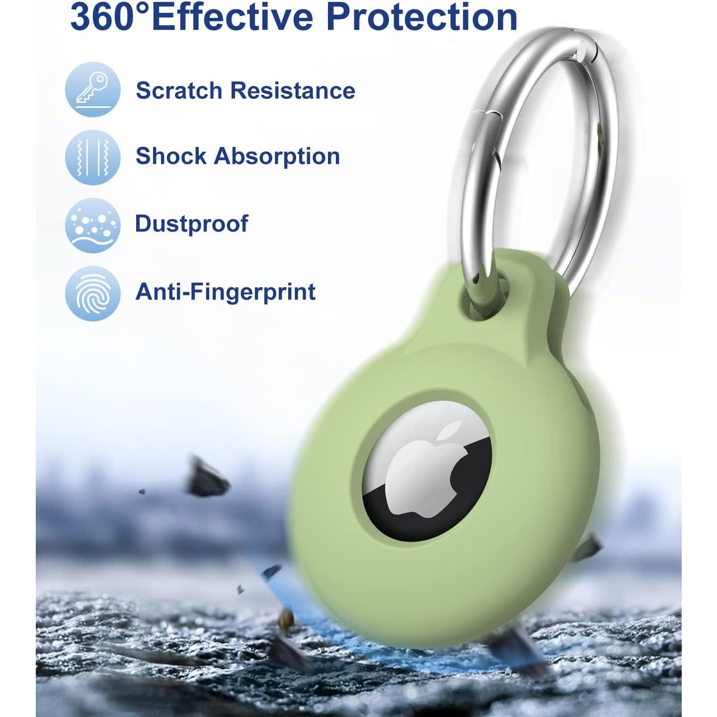 Soporte Llavero Silicona VAGAWEI 4 Pack para AirTag