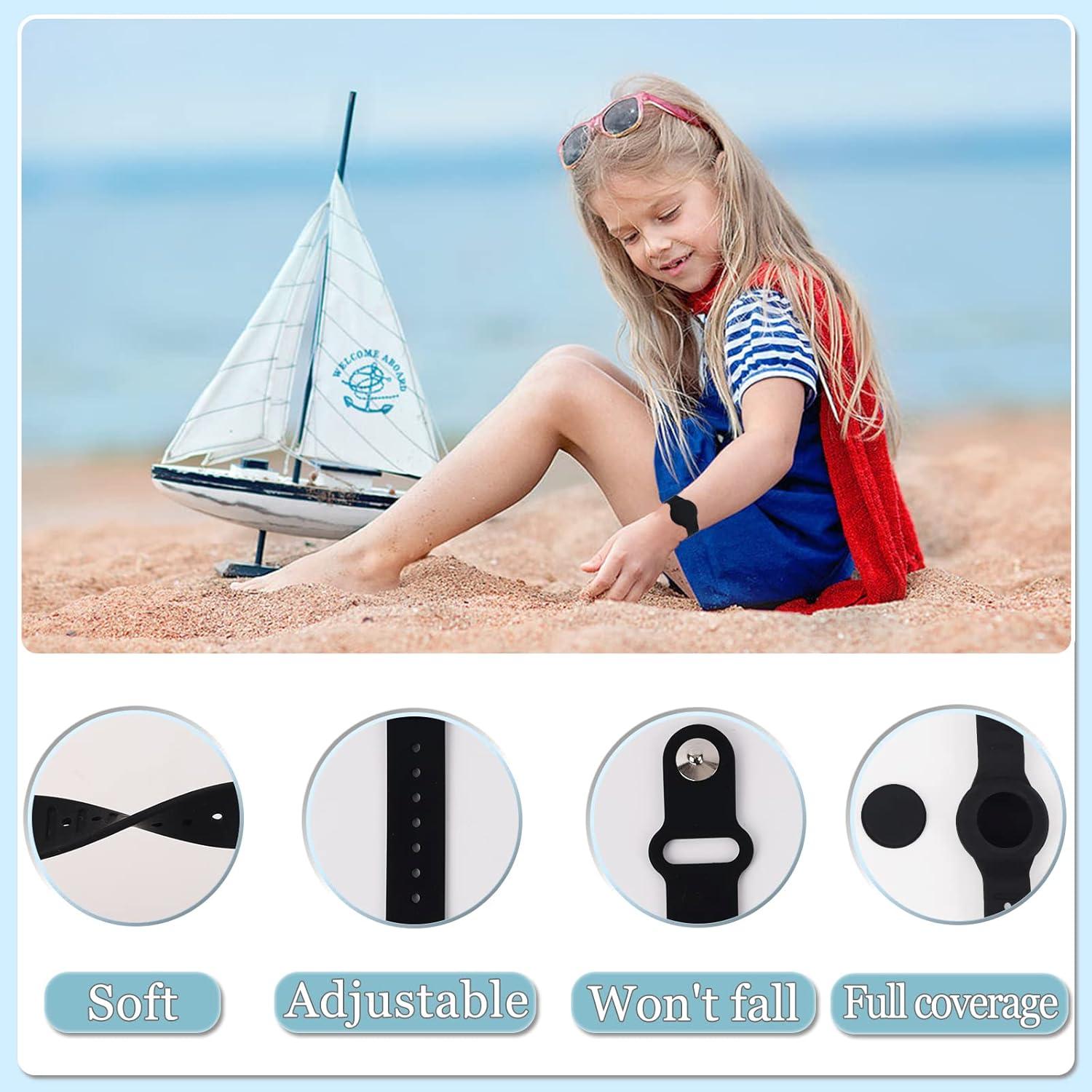 Pulsera Impermeable Tyanuzz para Niños con AirTag Negro