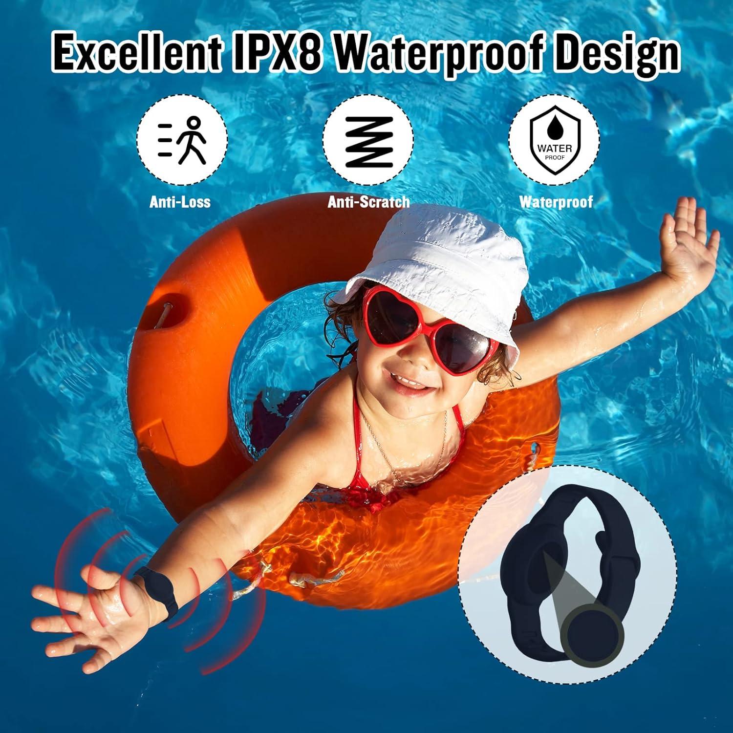 Paquete de 2 pulseras impermeables KAHADI para AirTag