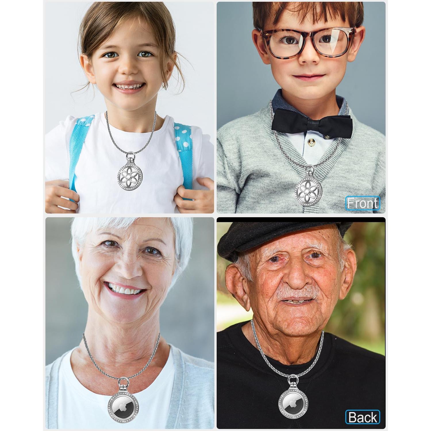 Collar Airtag DEERLET Ajustable 75cm para Niños y Adultos