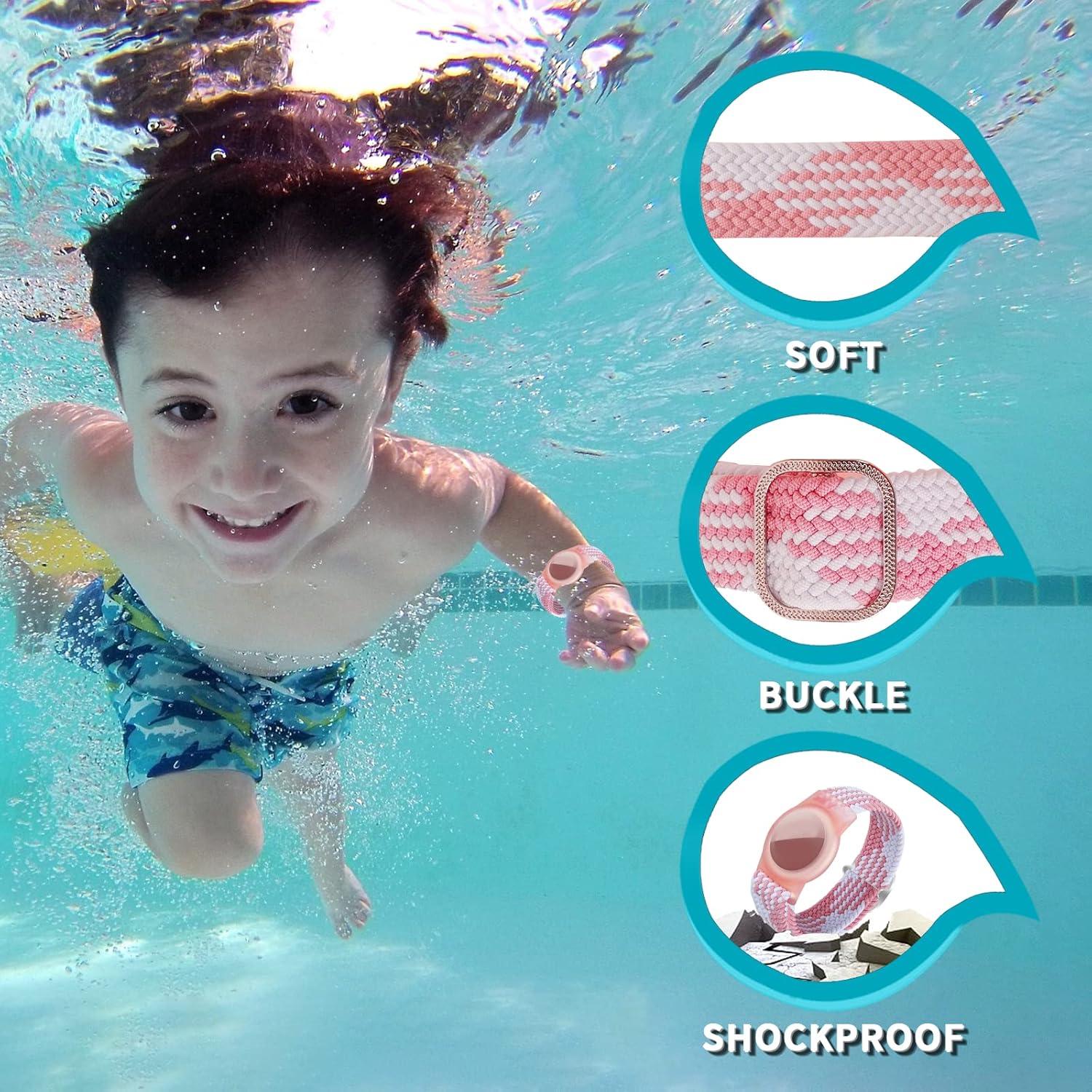 Paquete de 4 Pulseras Ajustables para AirTag XSUIOY