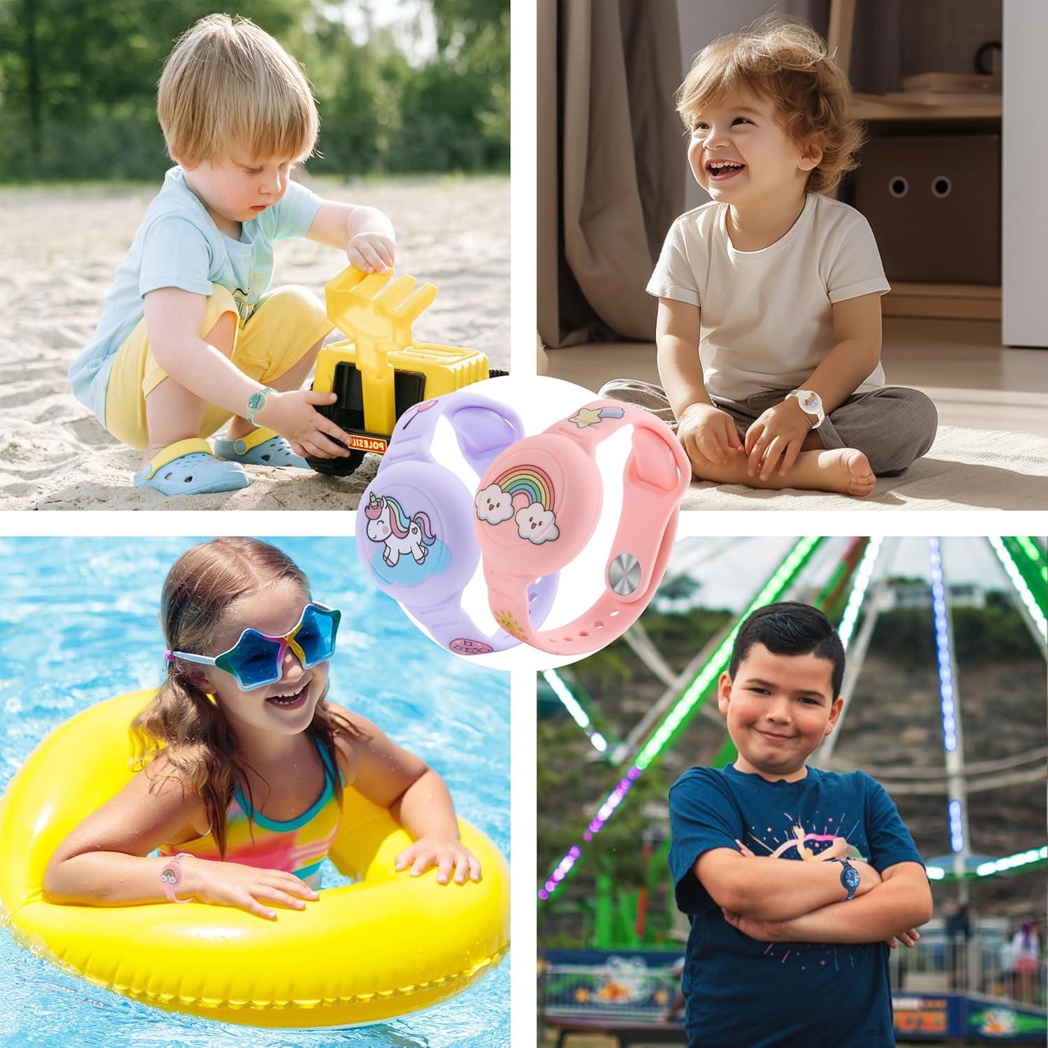 Pulseras Impermeables R-fun para Air Tag 2 Pack Caricatura