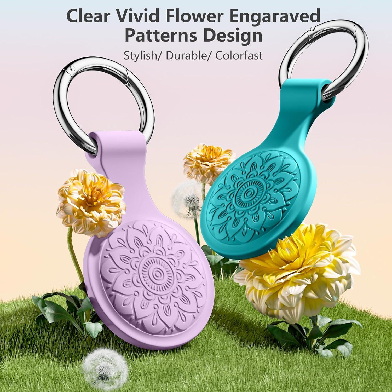 Funda Protectora para AirTag Lerobo 4 Pack Silicona